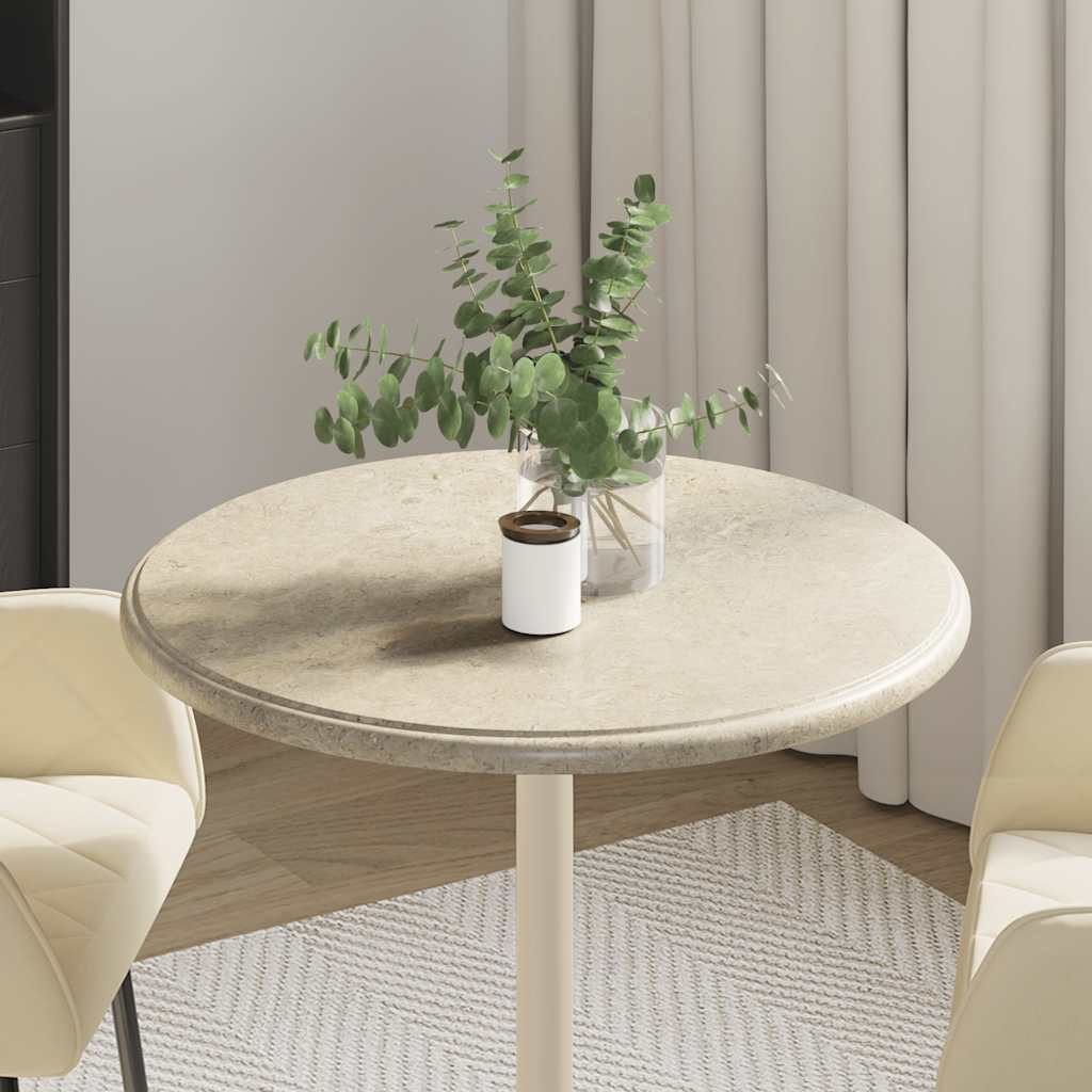 furnicato Tischplatte Ersatz-Marmorplatte 60x2,5 cm in Grau für Tische (1 St), Pflegeleichte Tischplatte als Esstisch-Oberfläche für Kaffeetische