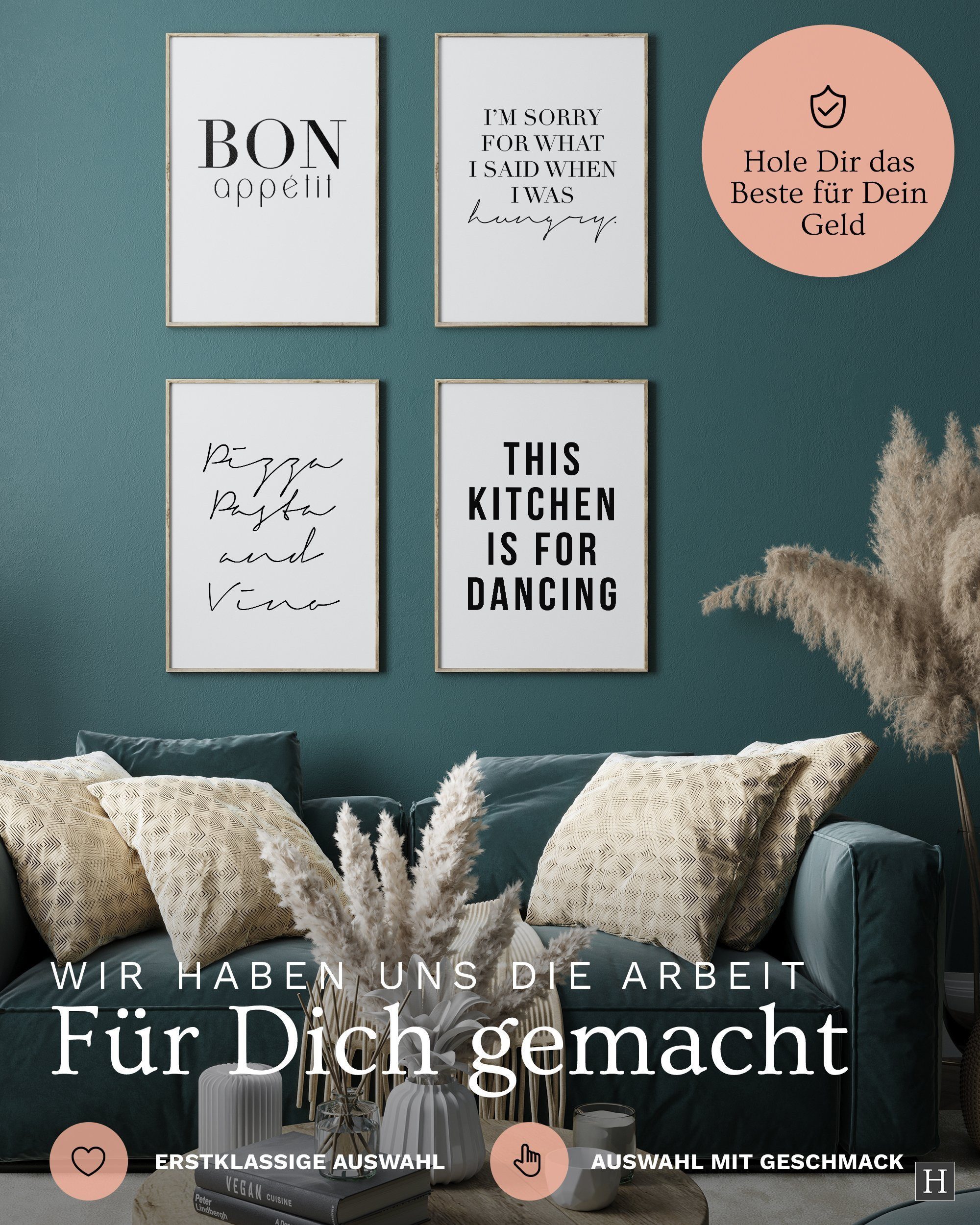 Heimlich Poster Set als Wohnzimmer Deko, günstig online kaufen