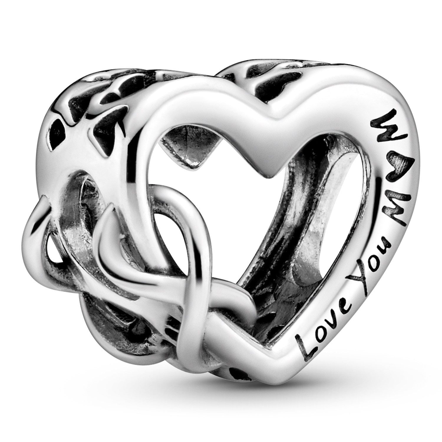 Pandora Bead Silber Bead-Charm Love You Mum Unendlichkeits-Herz