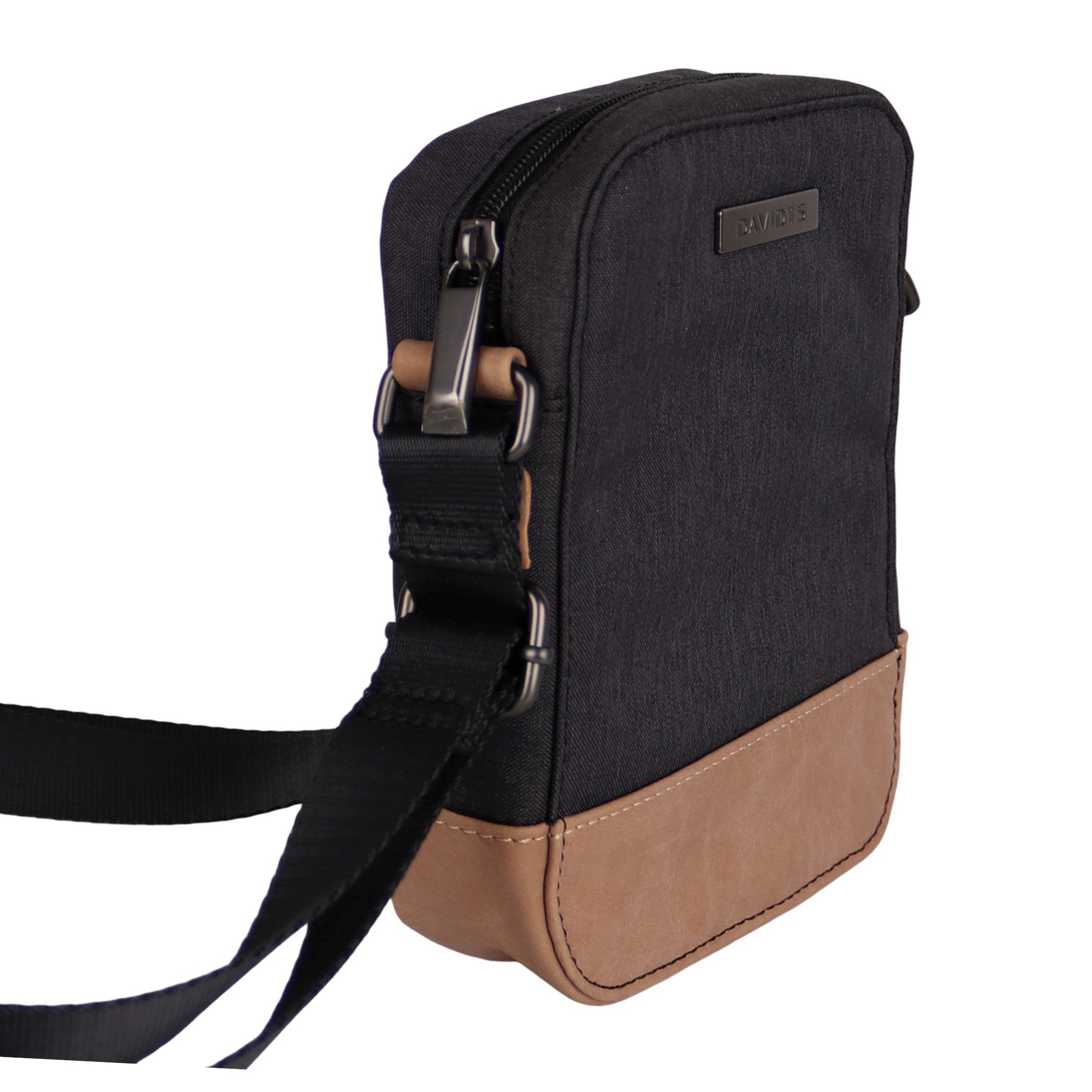 MIRROSI Umhängetasche Herren Umhängetasche kleine Crossbody Bag 15x19x5 cm, Schultertasche mit Reißverschluss & verstellbarem Gurt