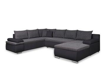 Küchen-Preisbombe Sofa Couch Ecksofa Eckcouch Wohnlandschaft Schlaffunktion Marcello XXL, Sofa in U-Form