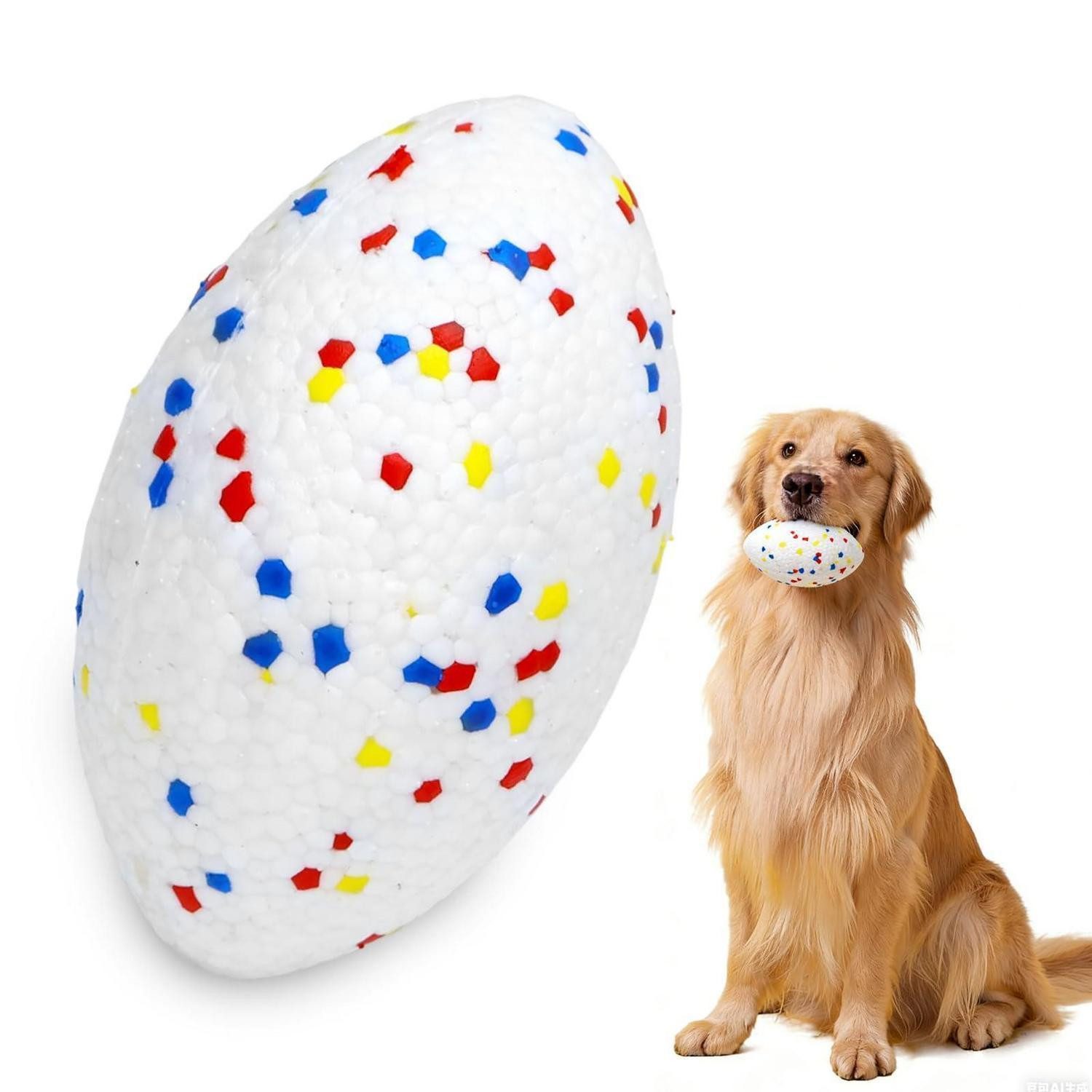 LuxusKollektion Spielball Hundeball Unzerstörbar Schwimmfähig Oval 14cm (1-St)