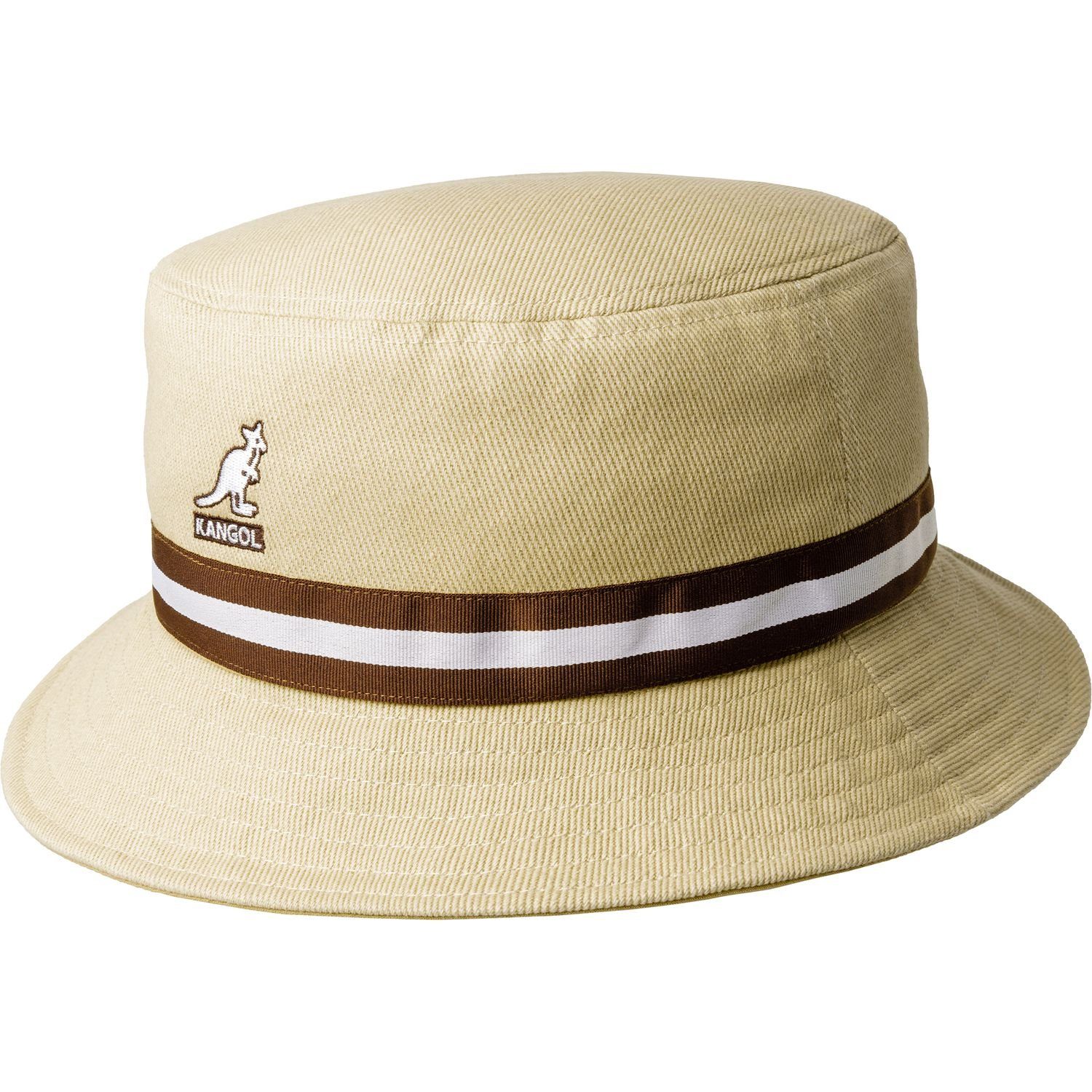 Kangol Fischerhut Bucket Hat Flapper Stripe Lahinch OT272-oat-beige