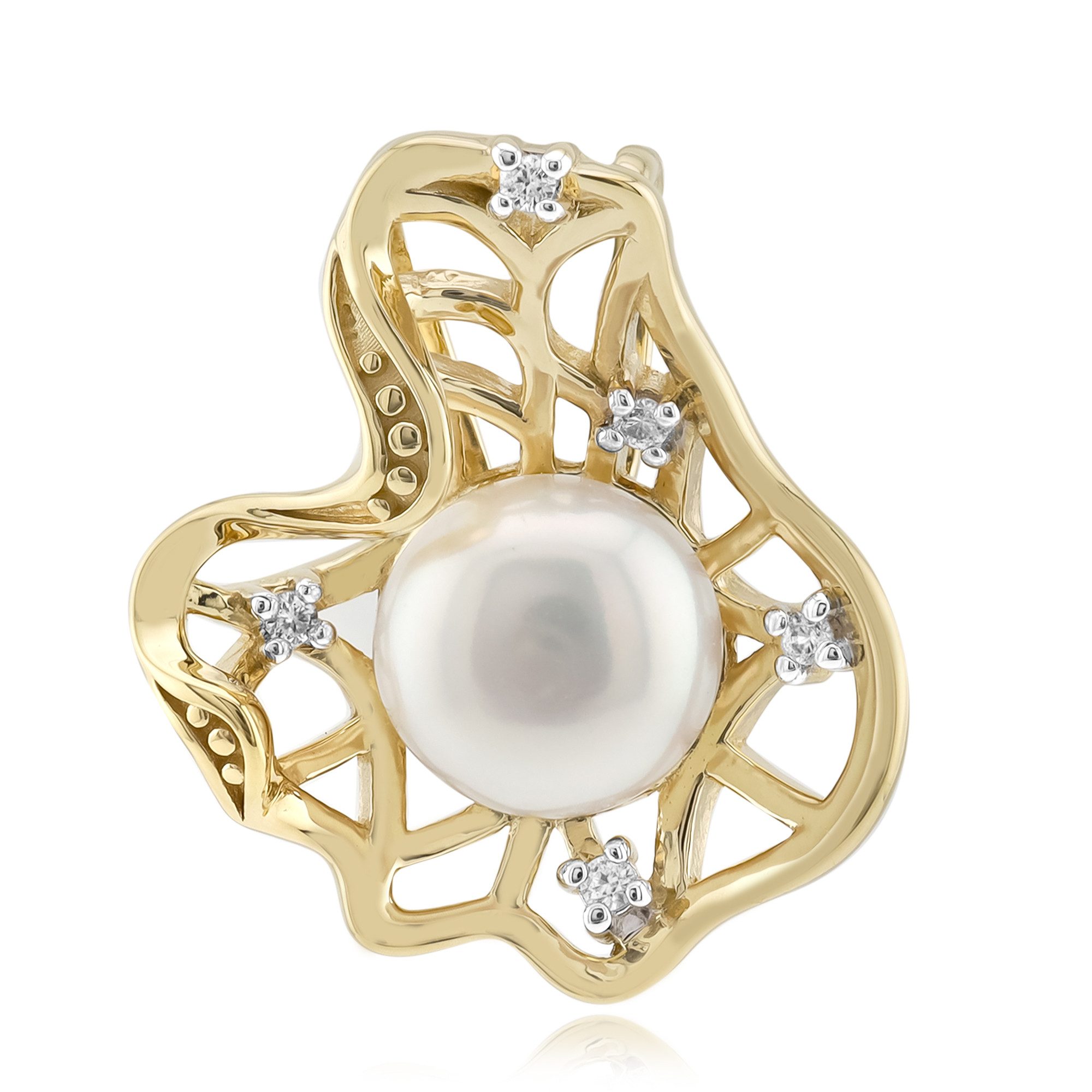 Cavill Kettenanhänger Süßwasserzuchtperlen-Anhänger, 925er Silber vergoldet günstig online kaufen