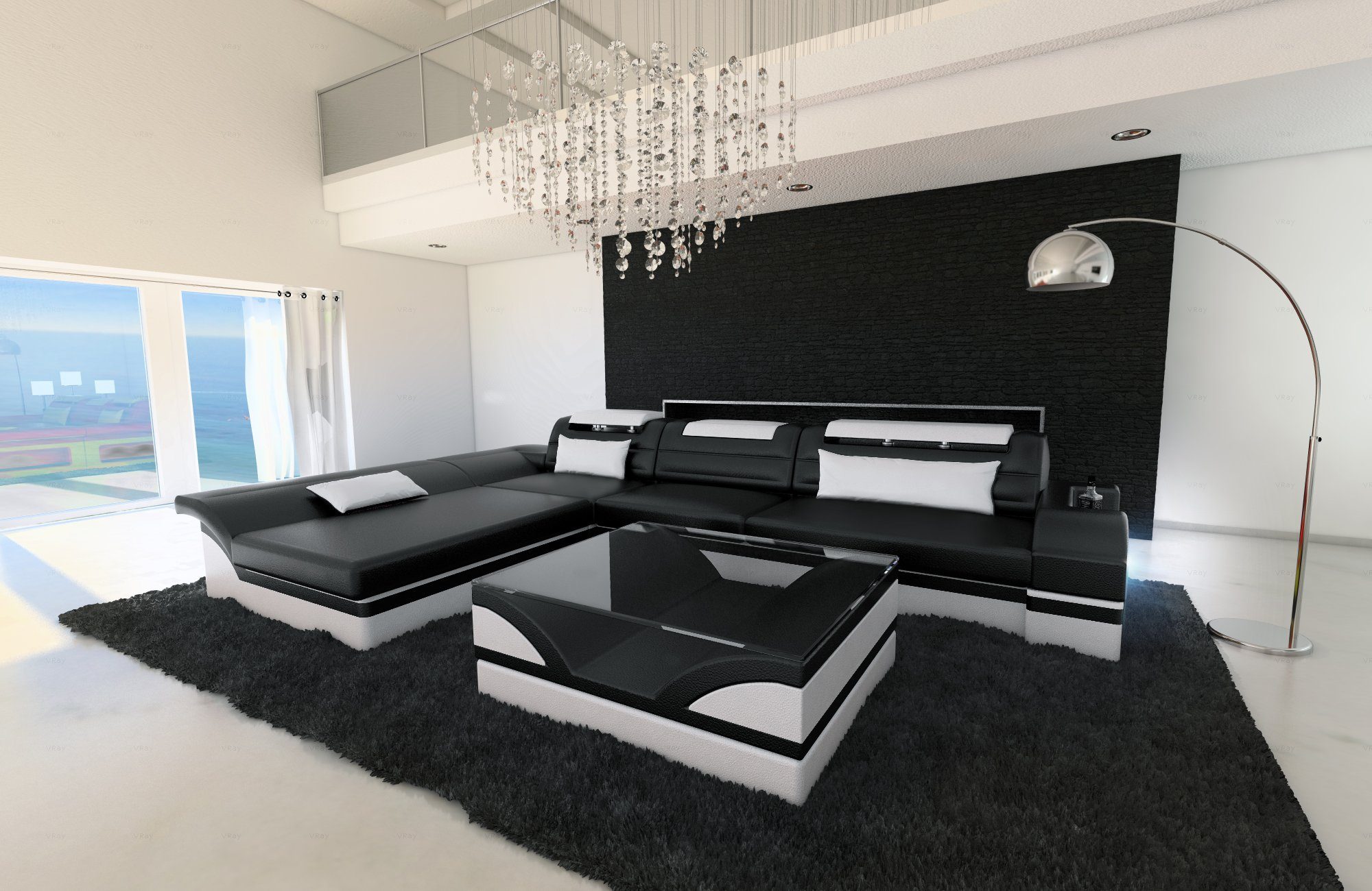 Sofa Dreams Ecksofa Couch Leder Sofa günstig online kaufen