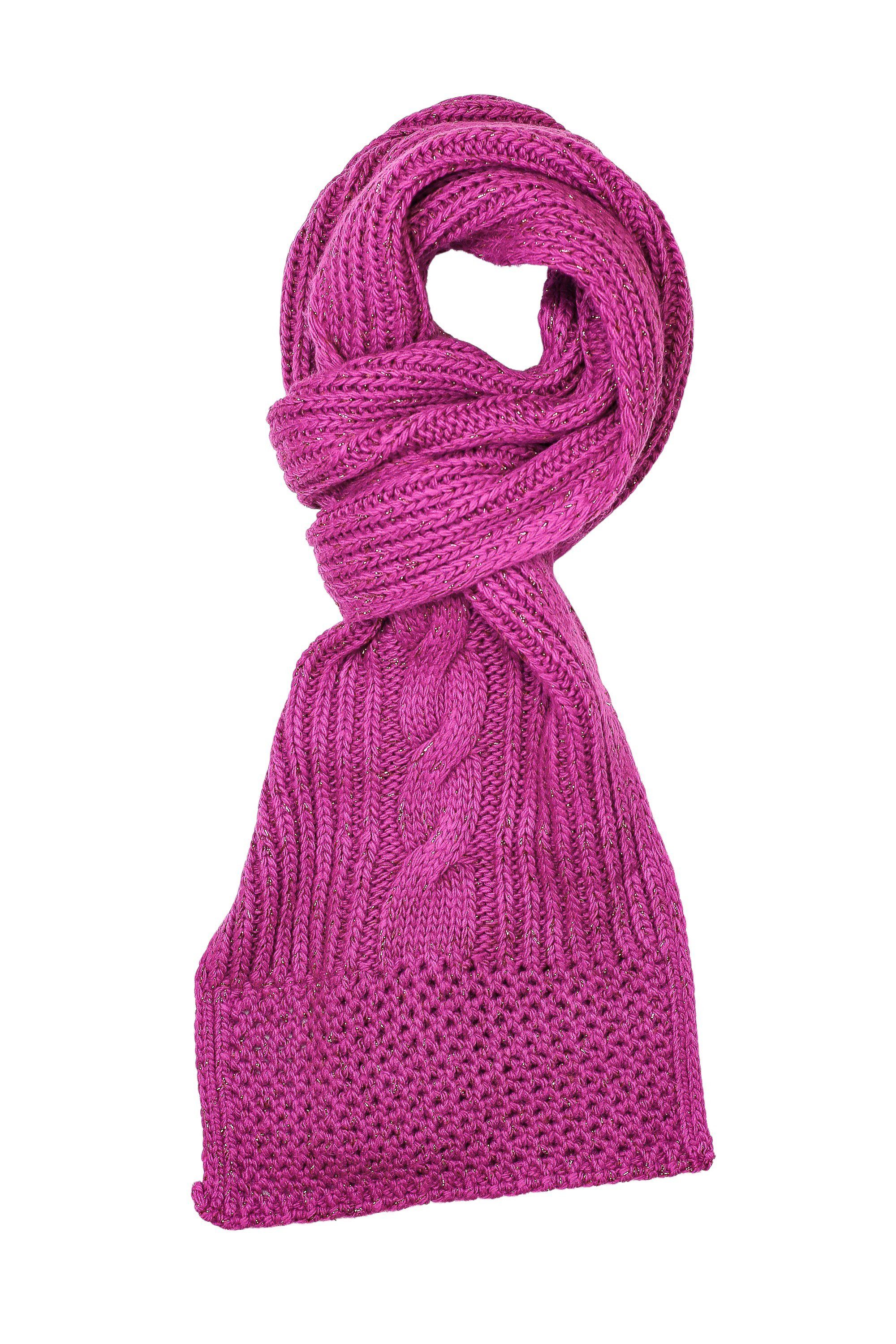 COLLEZIONE ALESSANDRO Wollschal Zopf, (1-St), Made in Italy, warm