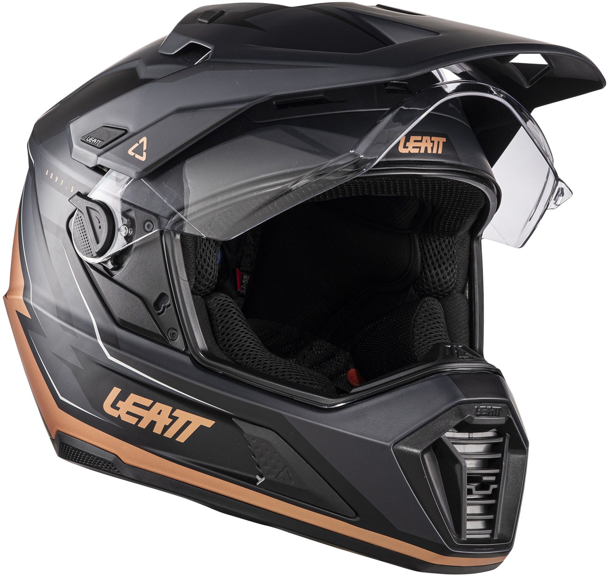 Leatt Motocrosshelm ADV 7.5 Graphic Helm mit Brille, vorbereitet für Kommunikationssystem,geeignet für Brillenträger,v