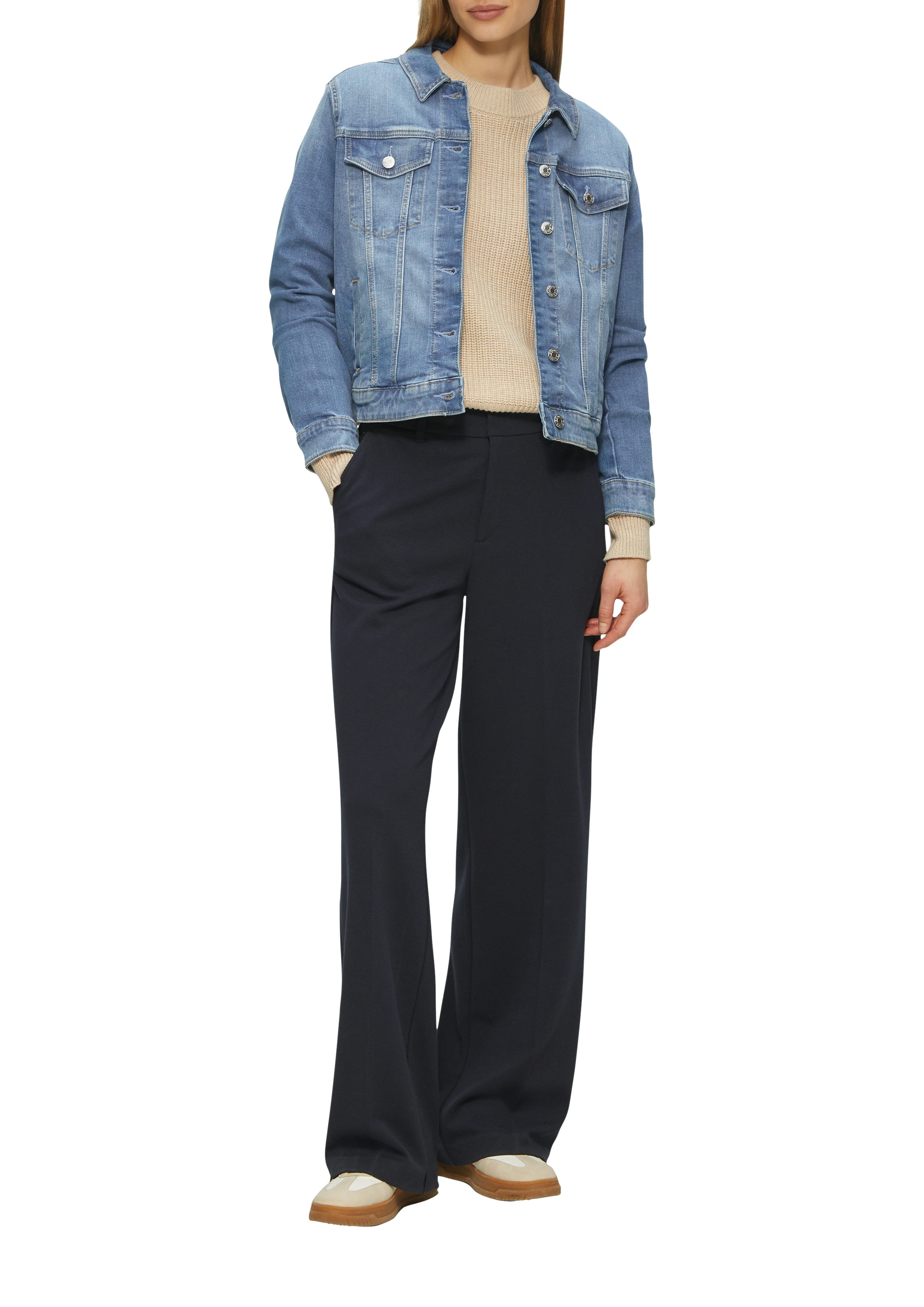 s.Oliver Jeansjacke mit Taschen günstig online kaufen