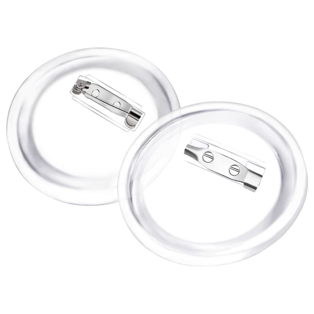 vidaXL Button Set Button-Set mit Anstecknadel 100 Stk. Acryl 58 mm
