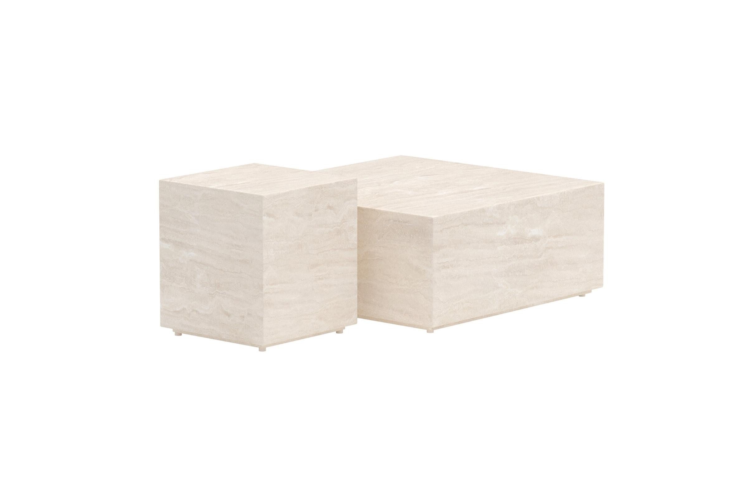 ebuy24 Gartentisch Lissabon Gartentisch Set mit 2 beige. (1-St)