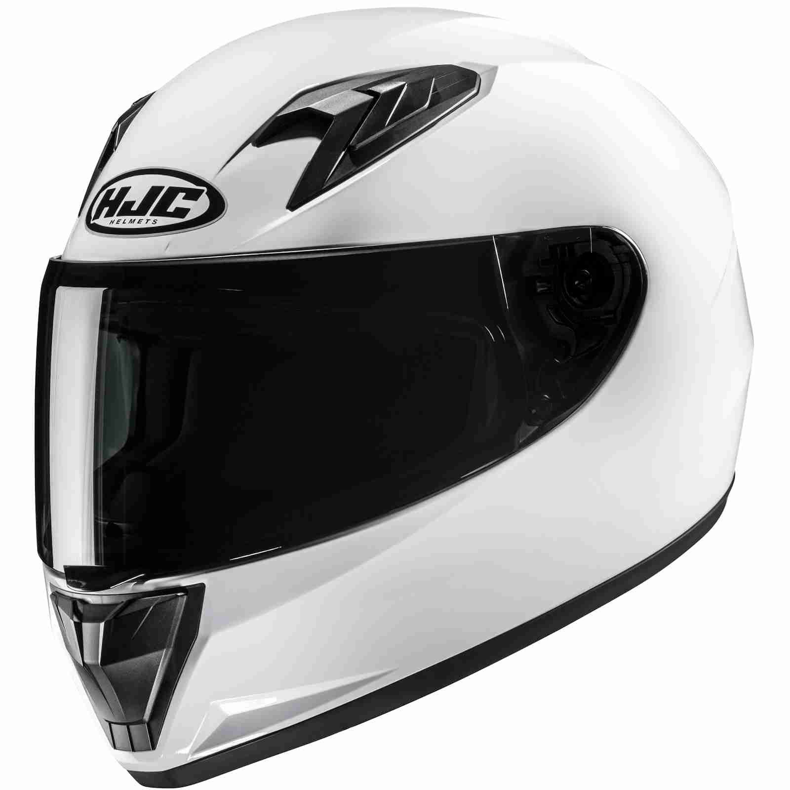 Motorradhelm HJC Y10 Solid Integralhelm Perlweiss L