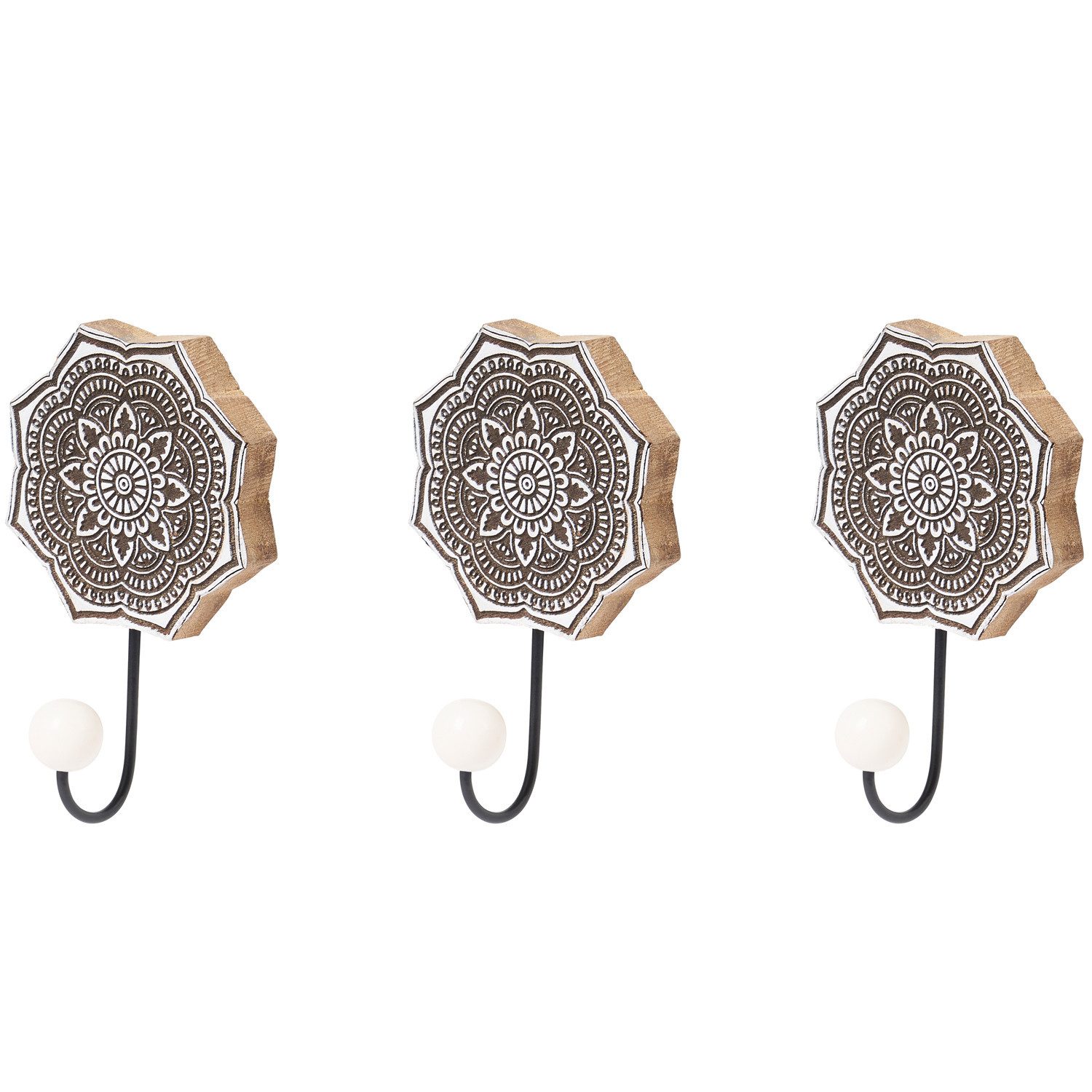 Marrakesch Orient & Mediterran Interior Kleiderhaken 3er Set Orientalischer Настенные крючки Haken Hares -2-, Handarbeit