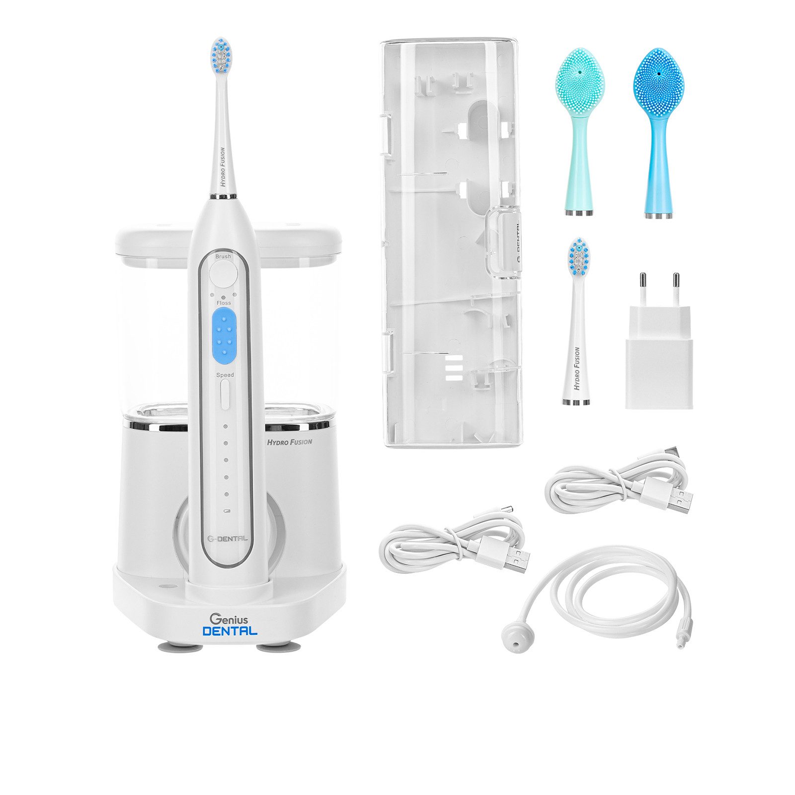 Genius Elektrische Zahnbürste Elektrische Zahnbürste inkl. Munddusche 13tlg Genius Dental Hydro