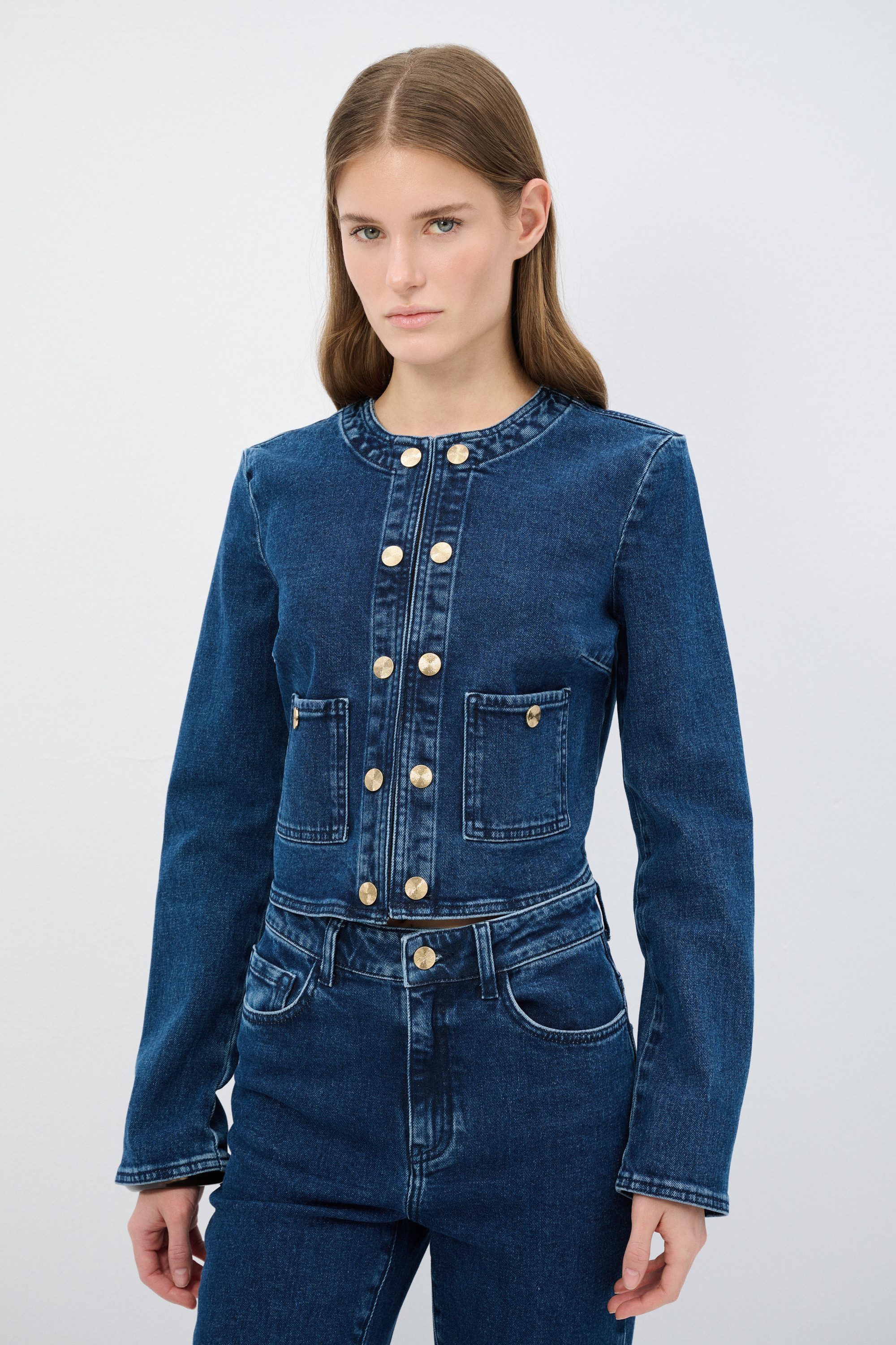 adL Jeansjacke Kurze Jeansjacke