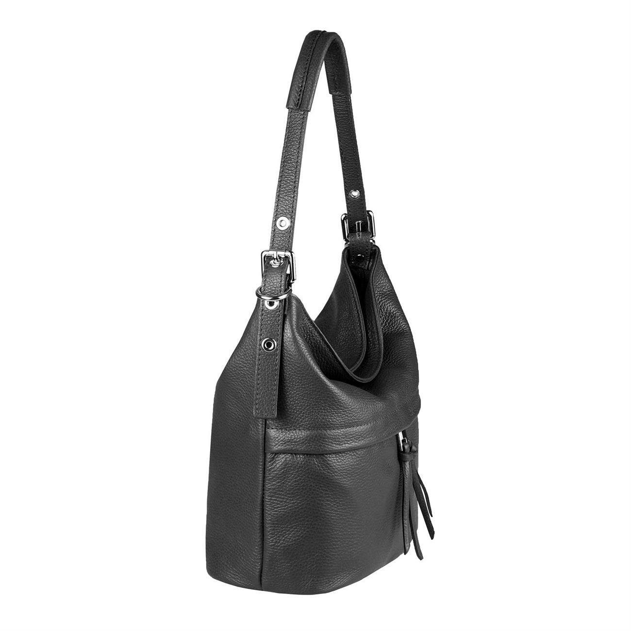 ITALYSHOP24 Schultertasche Made in Italy Damen XL Leder Shopper, als Handta günstig online kaufen