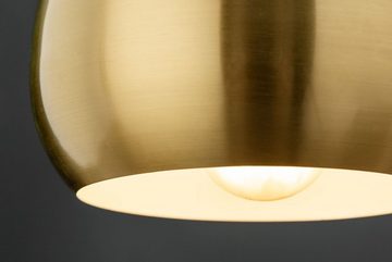 Licht-Erlebnisse Pendelleuchte MIRRI, ohne Leuchtmittel, 3-flammig in Gold E27 verstellbar Metall Kugelschirme