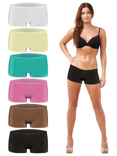 TEXEMP Panty 8er Pack Damen Panty Panties Slips Unterwäsche Microfaser Hotpants (Packung, 8er-Pack) Atmungsaktiv - Pflegeleicht