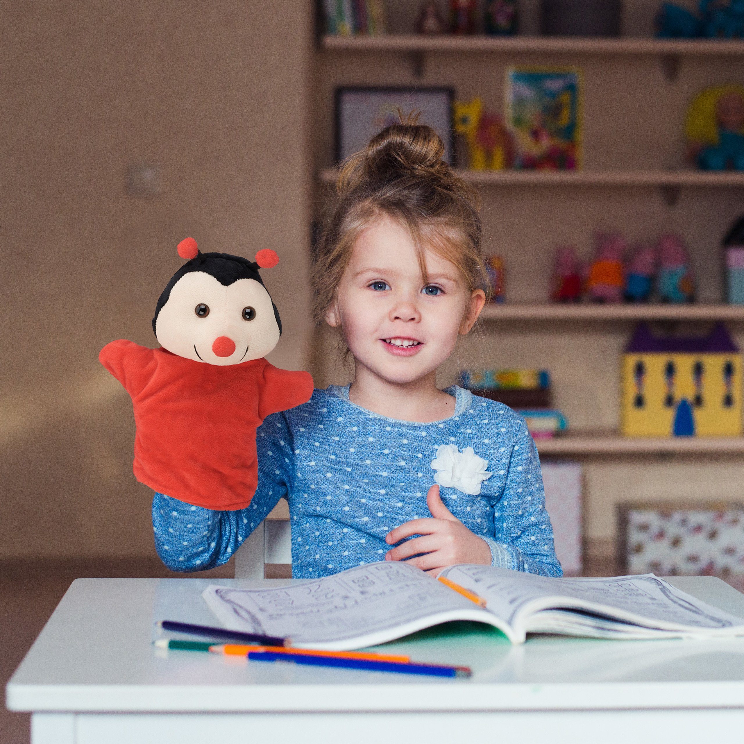 relaxdays Handpuppe Tier Set für Kind günstig online kaufen