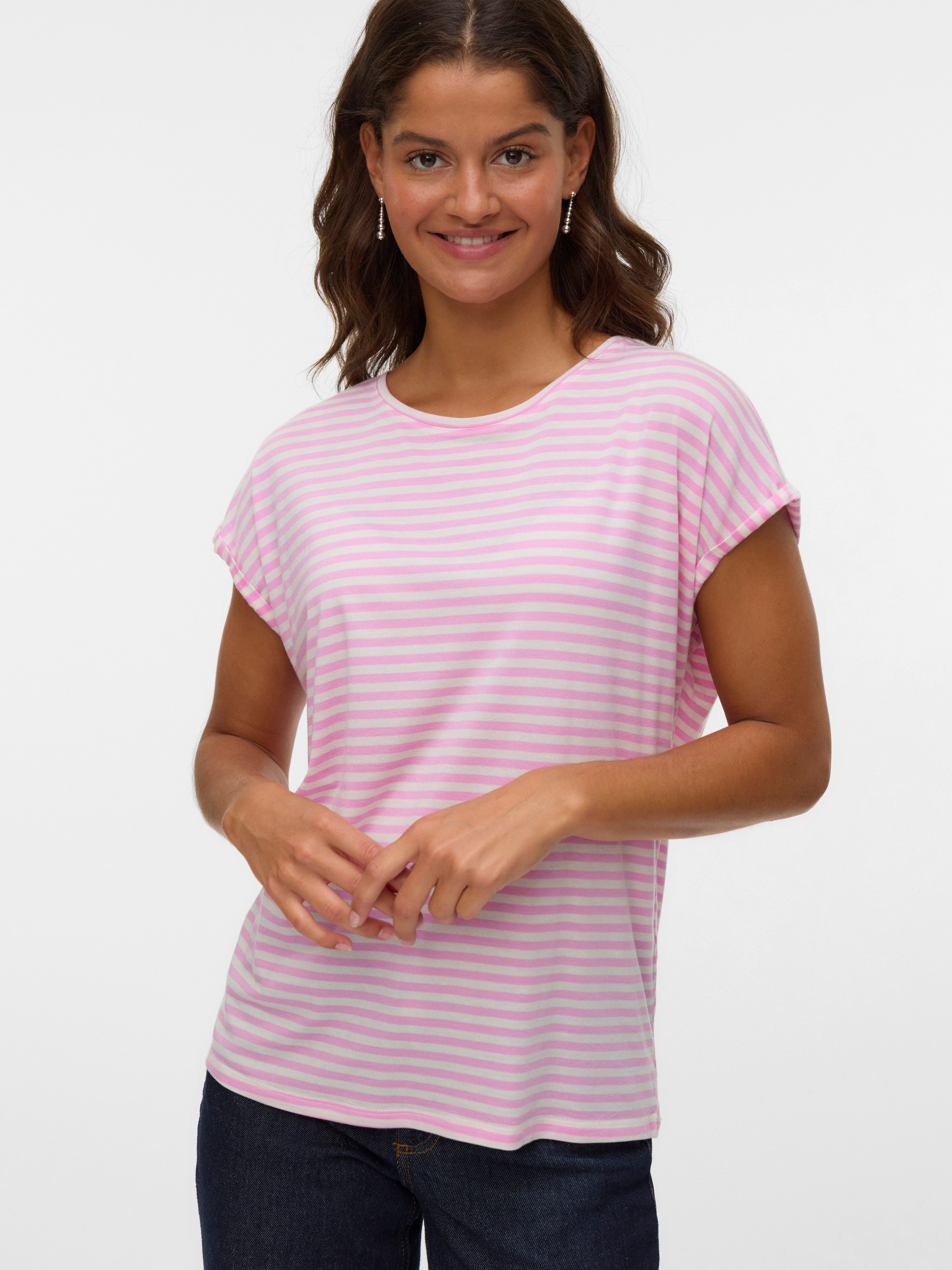 Vero Moda Rundhalsshirt VMAVA PLAIN SS günstig online kaufen