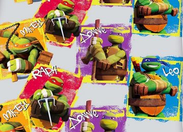 Kinderbettwäsche Herding Biber Flanell Kinder Wende Bettwäsche 2 tlg. 135x200cm Turtles, Herding, Flanell, 2 teilig, Teenage Mutant Ninja Turtles, warme Kinderbettwäsche, 100% Baumwolle