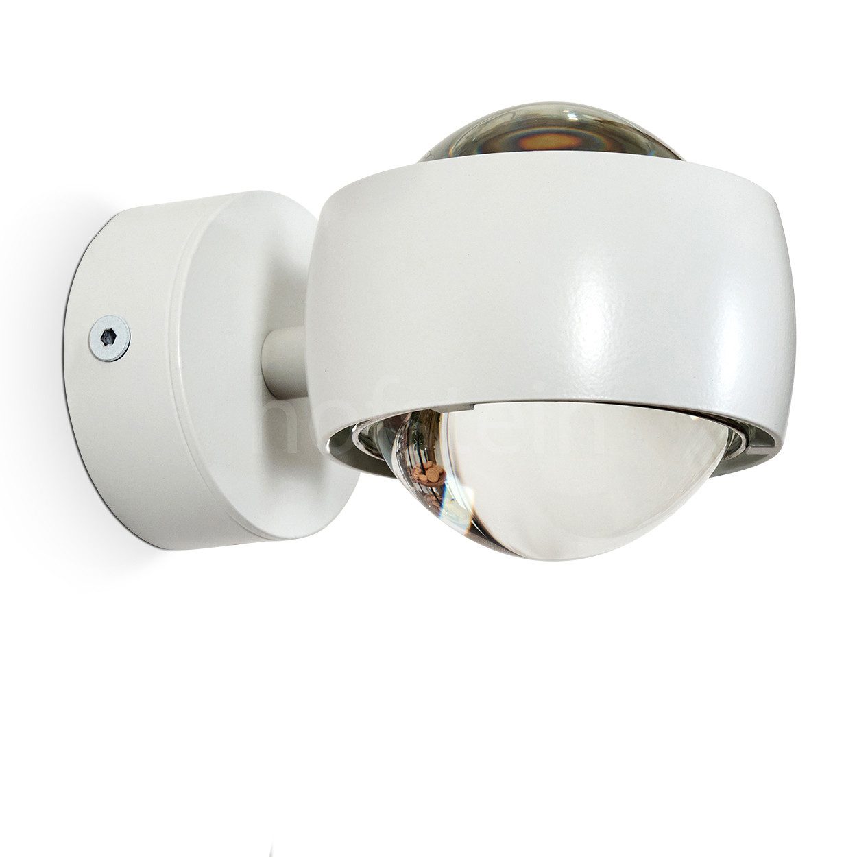 hofstein Deckenleuchte moderner Wandstrahler aus Metall/Glas günstig online kaufen