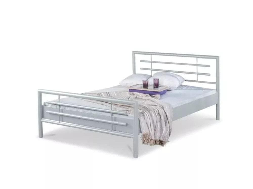 BedBox Metallbett Lola, Modernes Metallbett mit klaren Linien und stabilem Rahmen