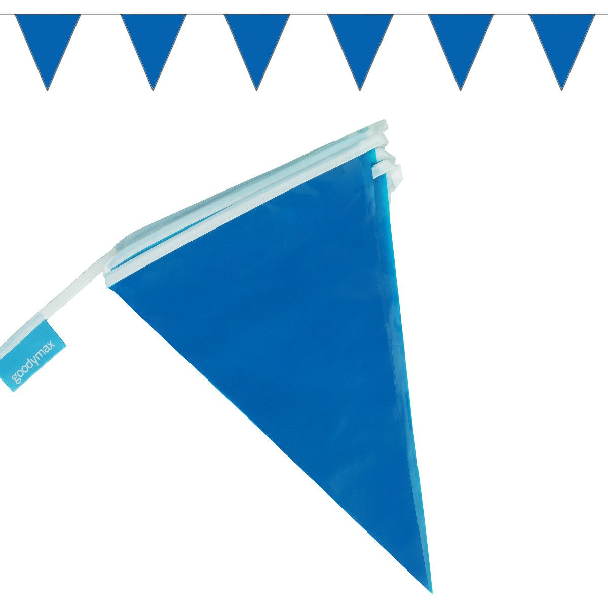 Goodymax Hängedekoration Wimpelkette 10 m, 20 Wimpel a 20 x 30 cm Girlande Fähnchen