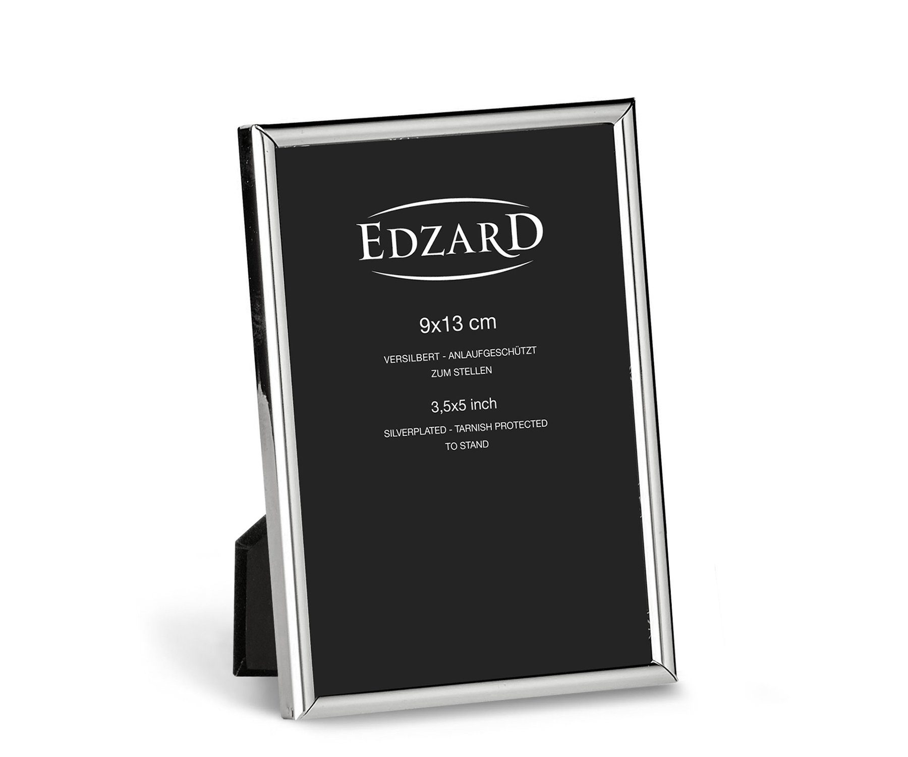EDZARD Bilderrahmen Genua, edel versilbert und anlaufgeschützt, für 9x13 cm Foto