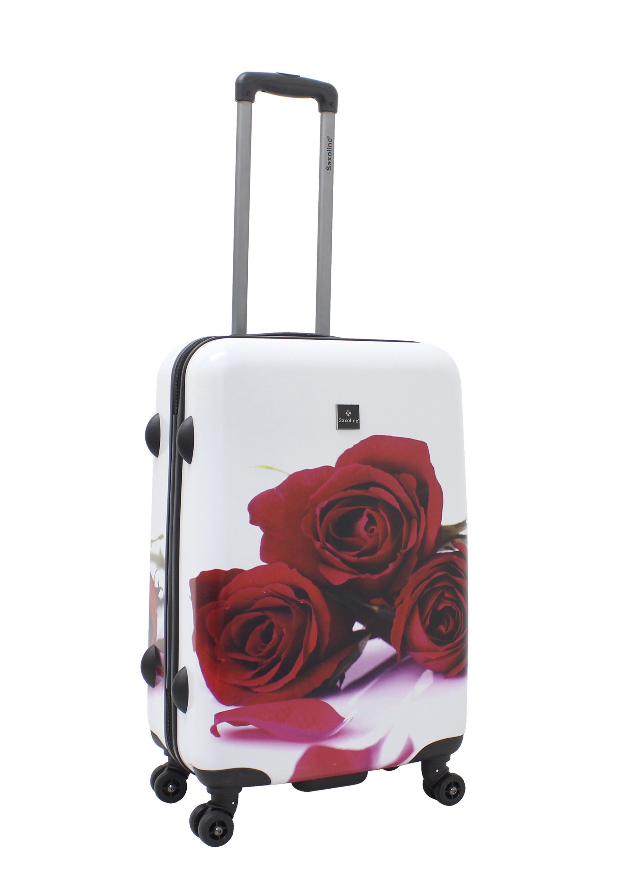 Saxoline® Koffer Roses, mit praktischen Tragegriffen