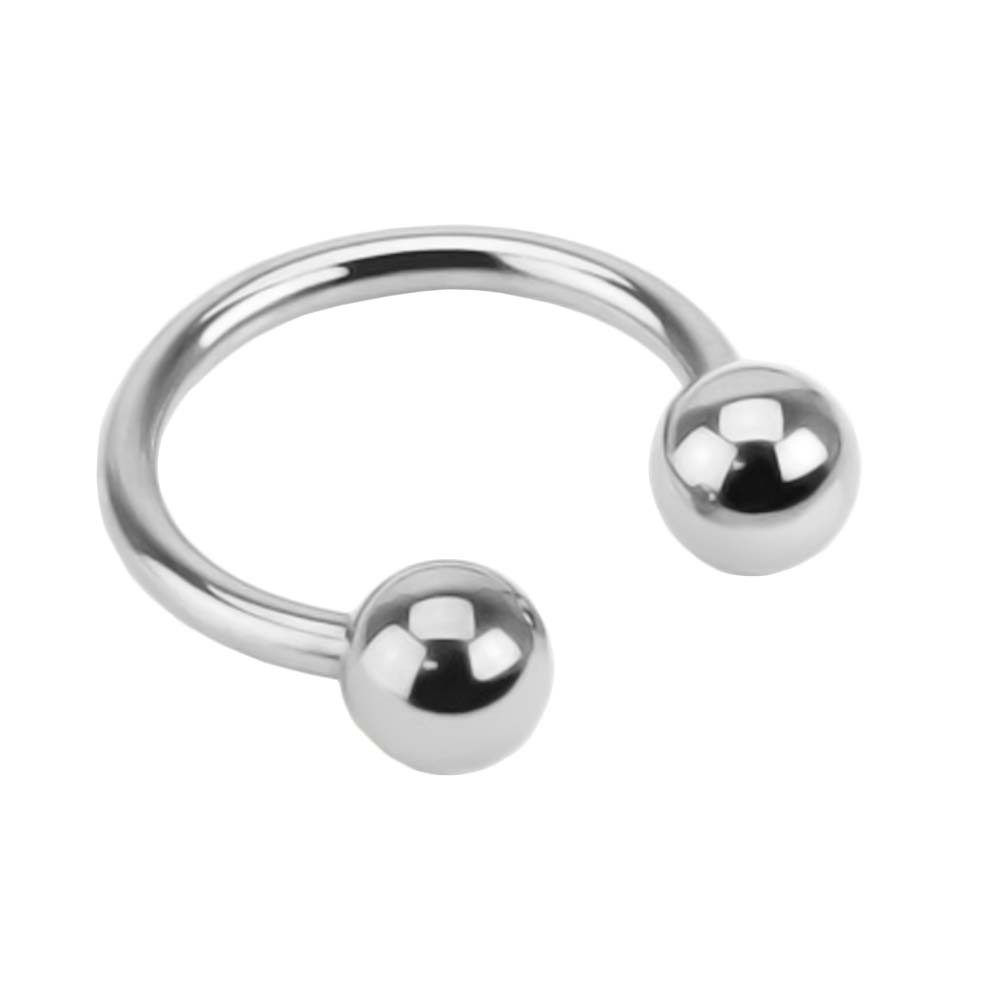 viva-adorno Nasenpiercing Hufeisen Piercing Edelstahl Kugeln Lippenpiercing günstig online kaufen