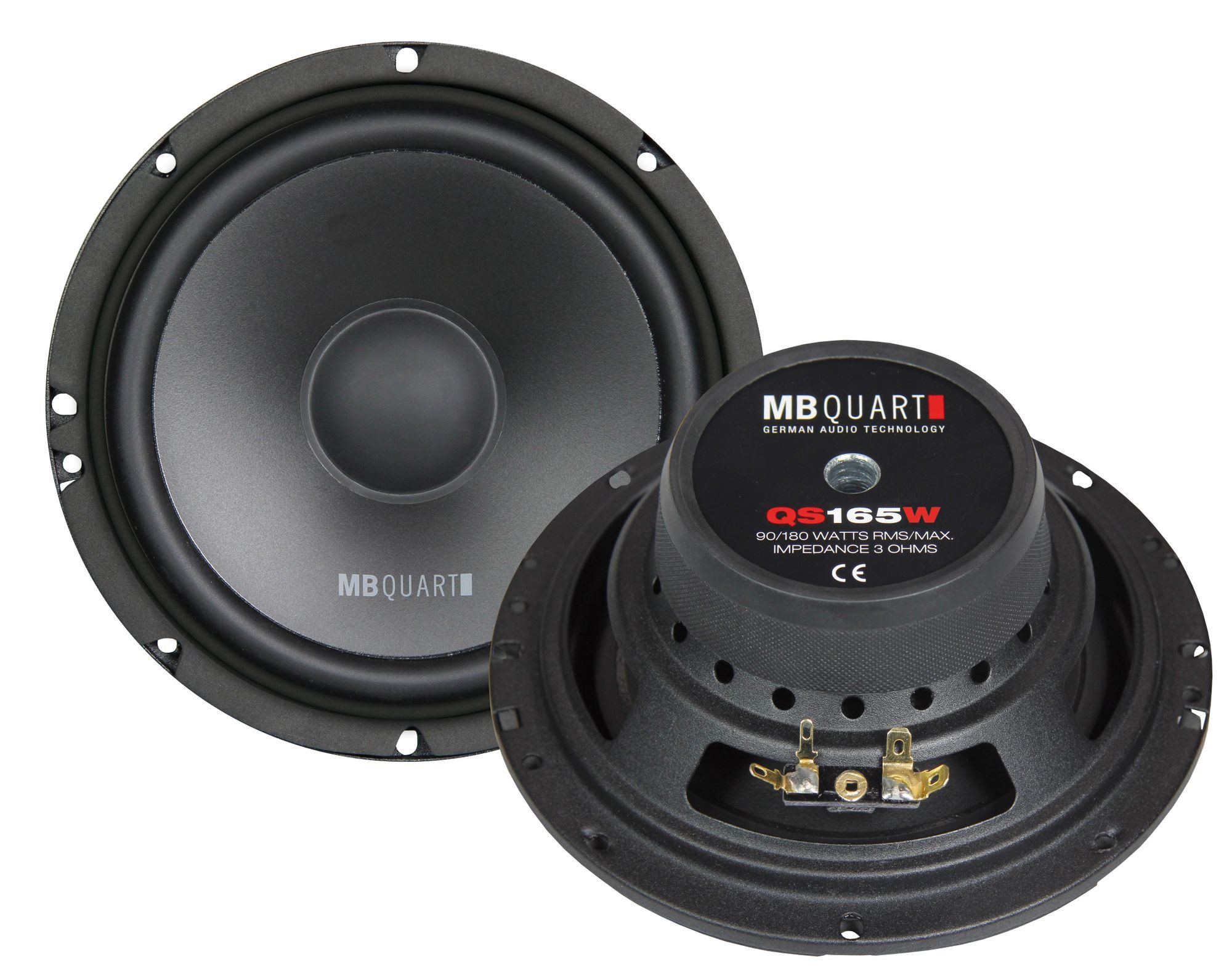 MB Quart MB Quart QS165W - 16,5cm Kickbässe, Tiefmitteltöner Auto-Lautsprecher (90 W)