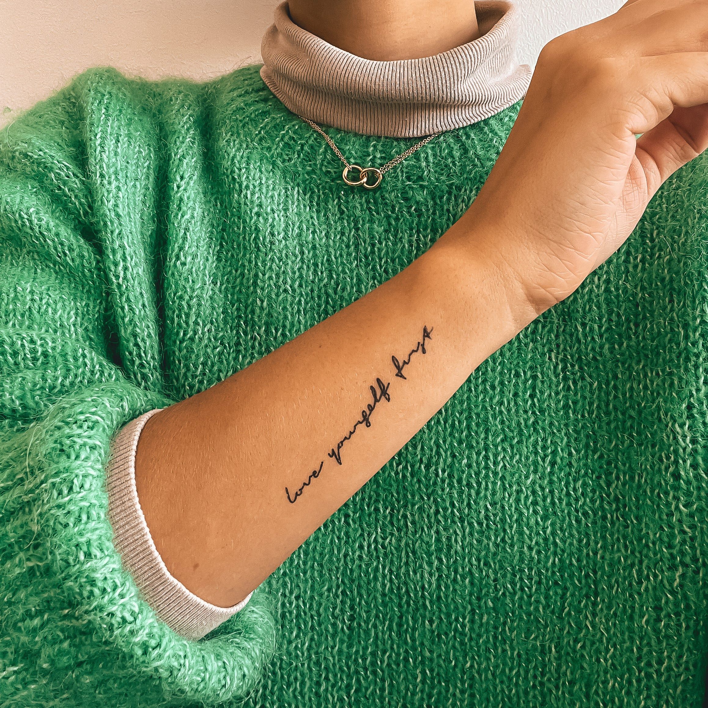 Inkster Schmuck-Tattoo Hochwertige temporäre Татуировки, Vegane & EU-Kosmetikzertifizierte Farbe