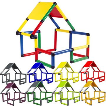 move and stic Spielhaus BASIC Grundbaukasten, erstes Klettergerüst, erweiterbar, aus recyclebarem Kunststoff, Made in Germany