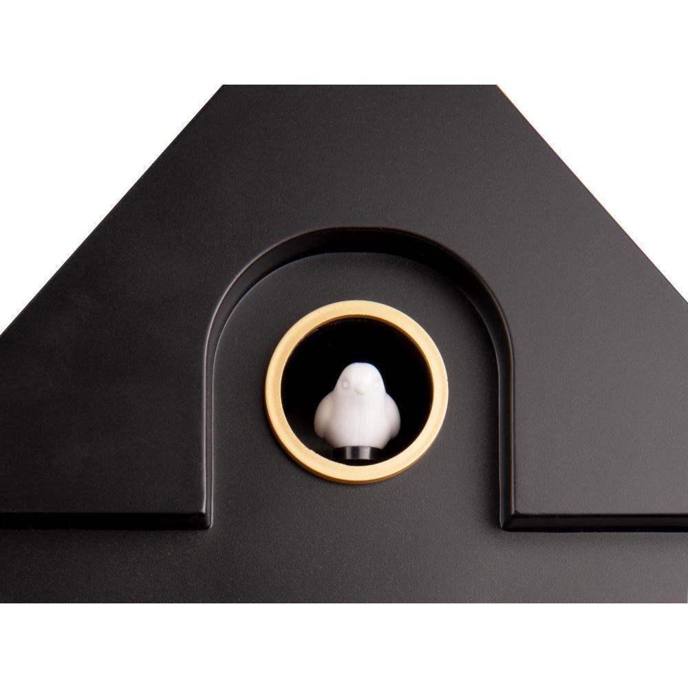 Karlsson Uhr Kuckucksuhr Wall Clock Modern Cuckoo Schwarz (41cm) – Bild 4 von 5