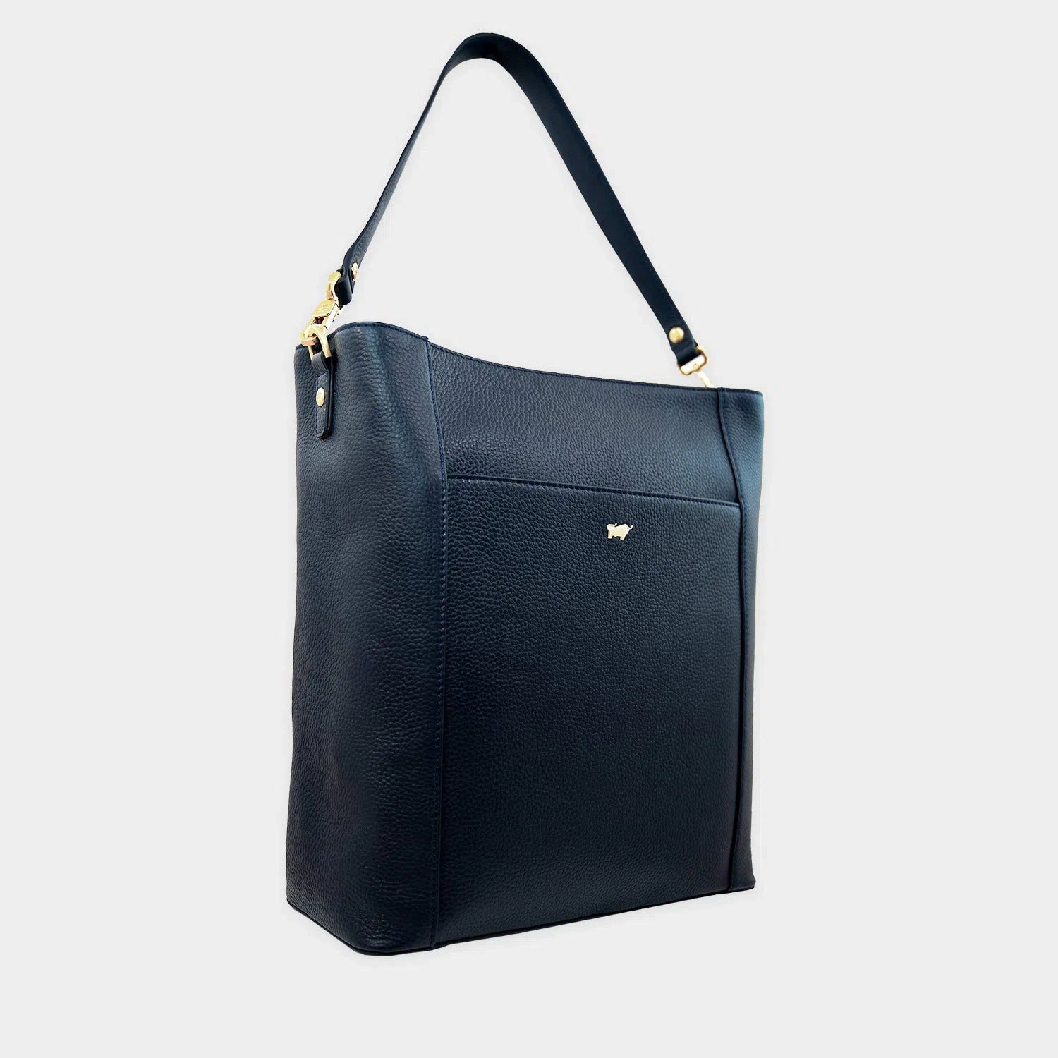 Braun Büffel Handtasche HANNA Tote Bag blau
