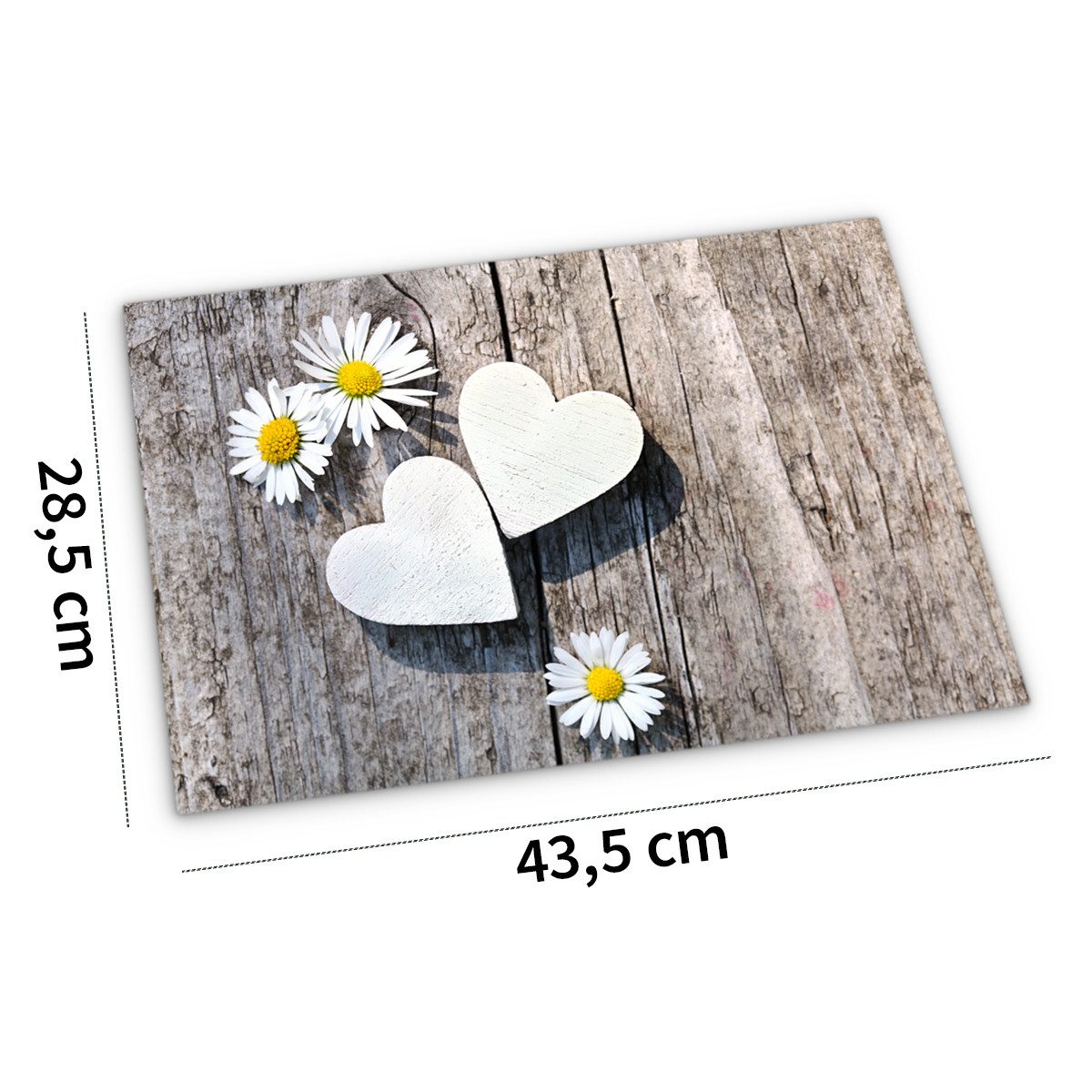 matches21 HOME & HOBBY Platzset Abwaschbare Tischsets 6er Set Landhaus-Stil günstig online kaufen