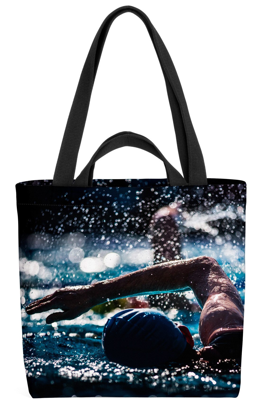 VOID Shopper Einkaufstasche, Freistilschwimmer Sport Schwimmen Freistilschwimmer Sport Schwimmen S