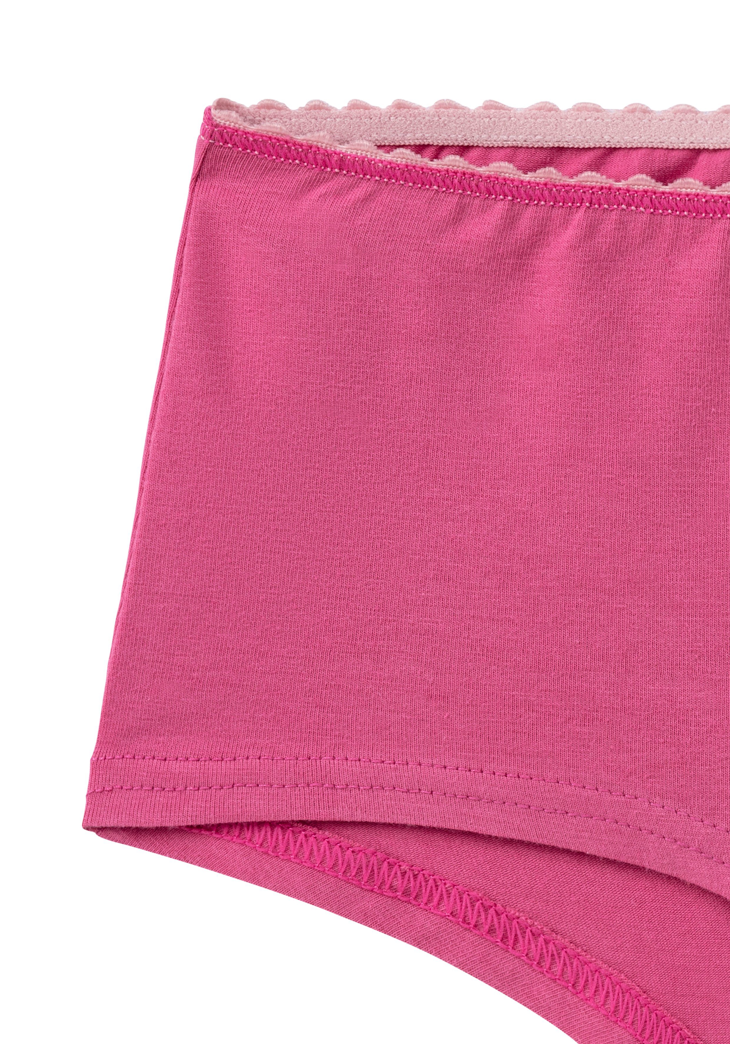 beere-uni Vivance rosa-geblümt, Packung Millefleur-Design in (4-tlg., Set: Panty) einer mit Bustier + Uni