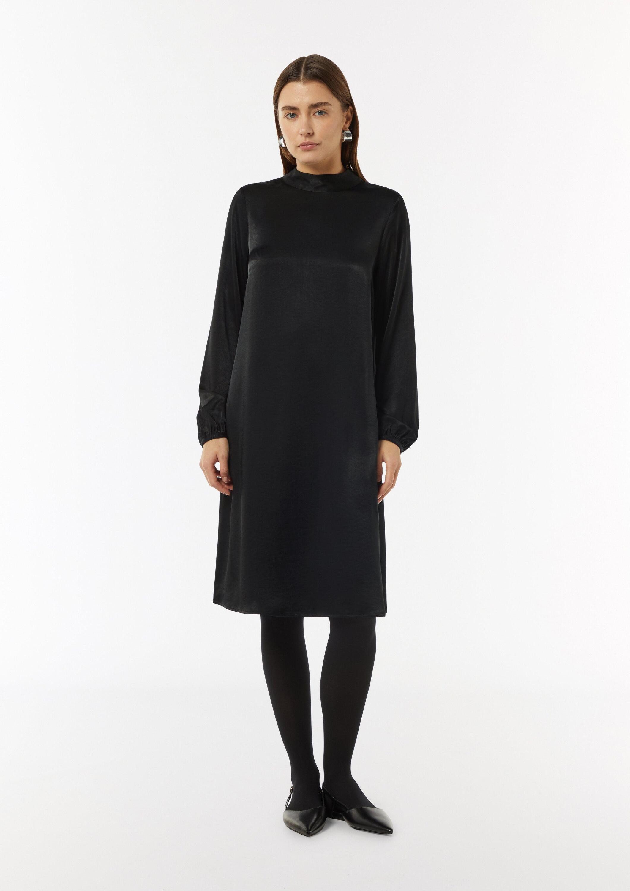 comma Minikleid Kleid Viskosemix-Kleid mit Bindedetail günstig online kaufen