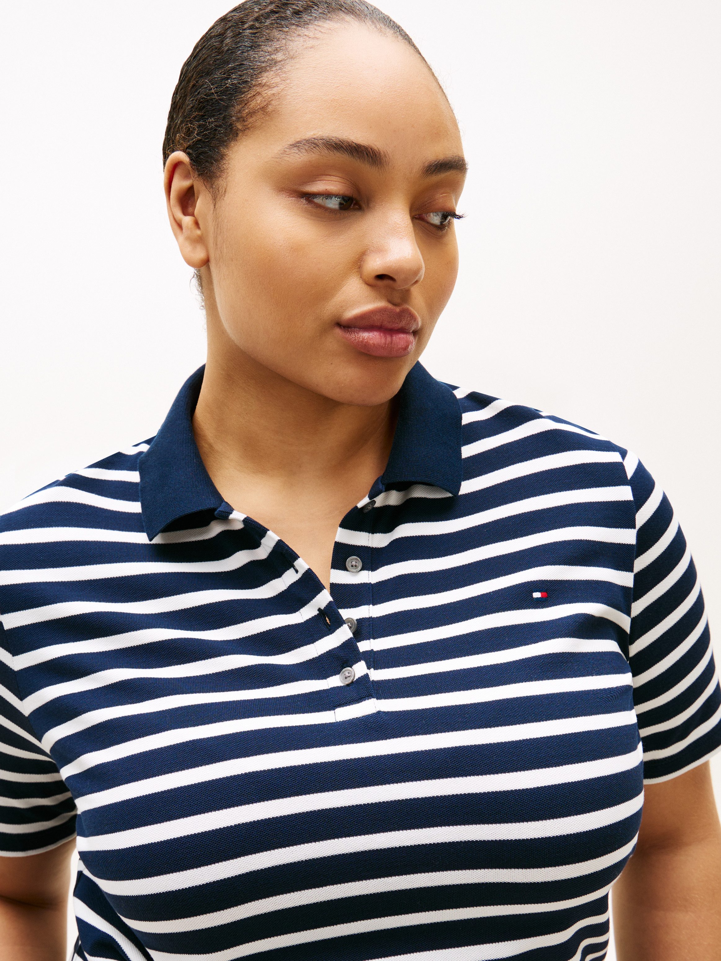 Tommy Hilfiger Curve Poloshirt CRV 1985 REG PIQUE POLO SS in großen Größen, günstig online kaufen