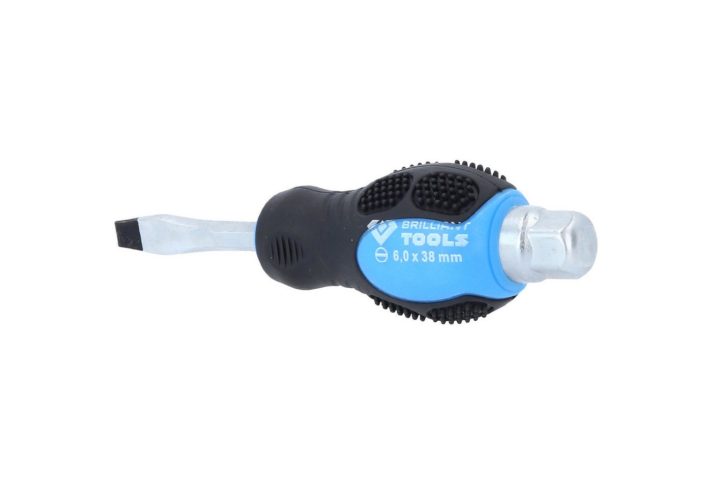Thumbnail - Brilliant Tools Schraubendreher BRILLIANT TOOLS Schraubendreher Schlitz mit Schlagkappe 6,0 mm - ...