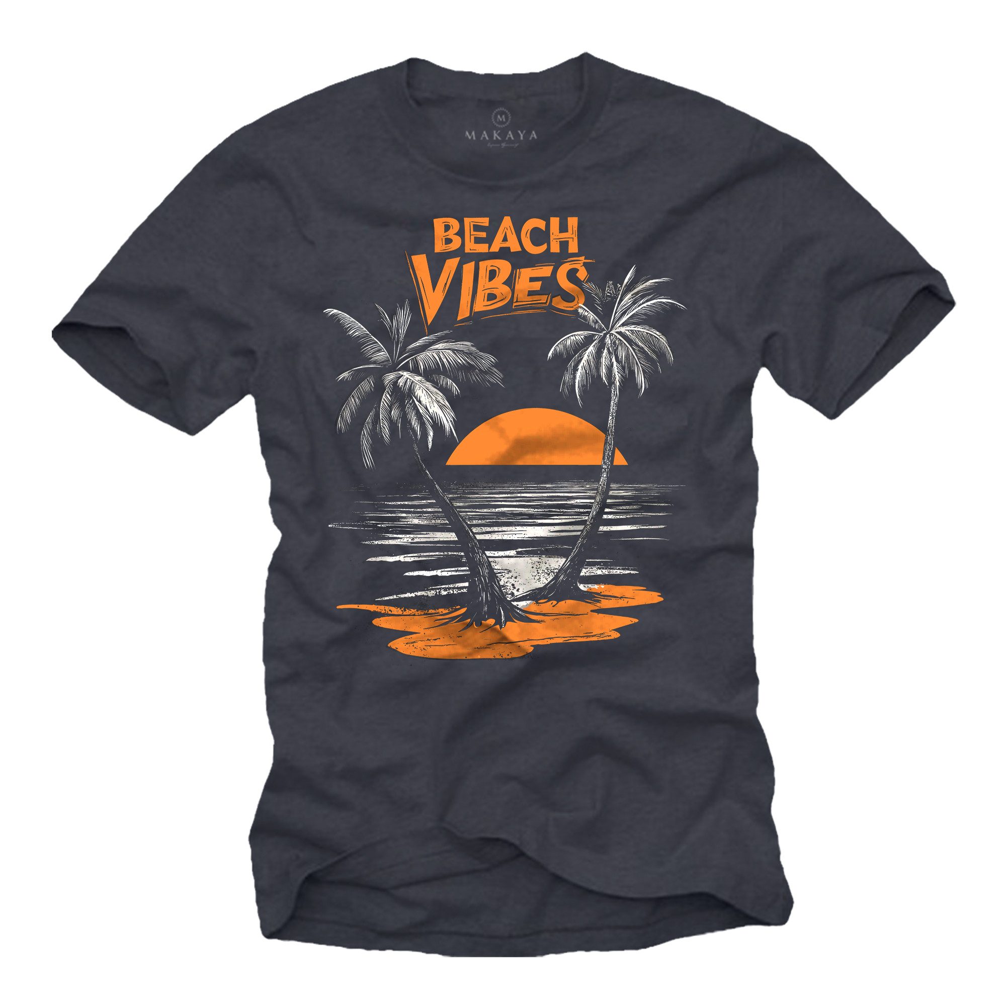 MAKAYA T-Shirt Herrenshirt mit California Beach günstig online kaufen