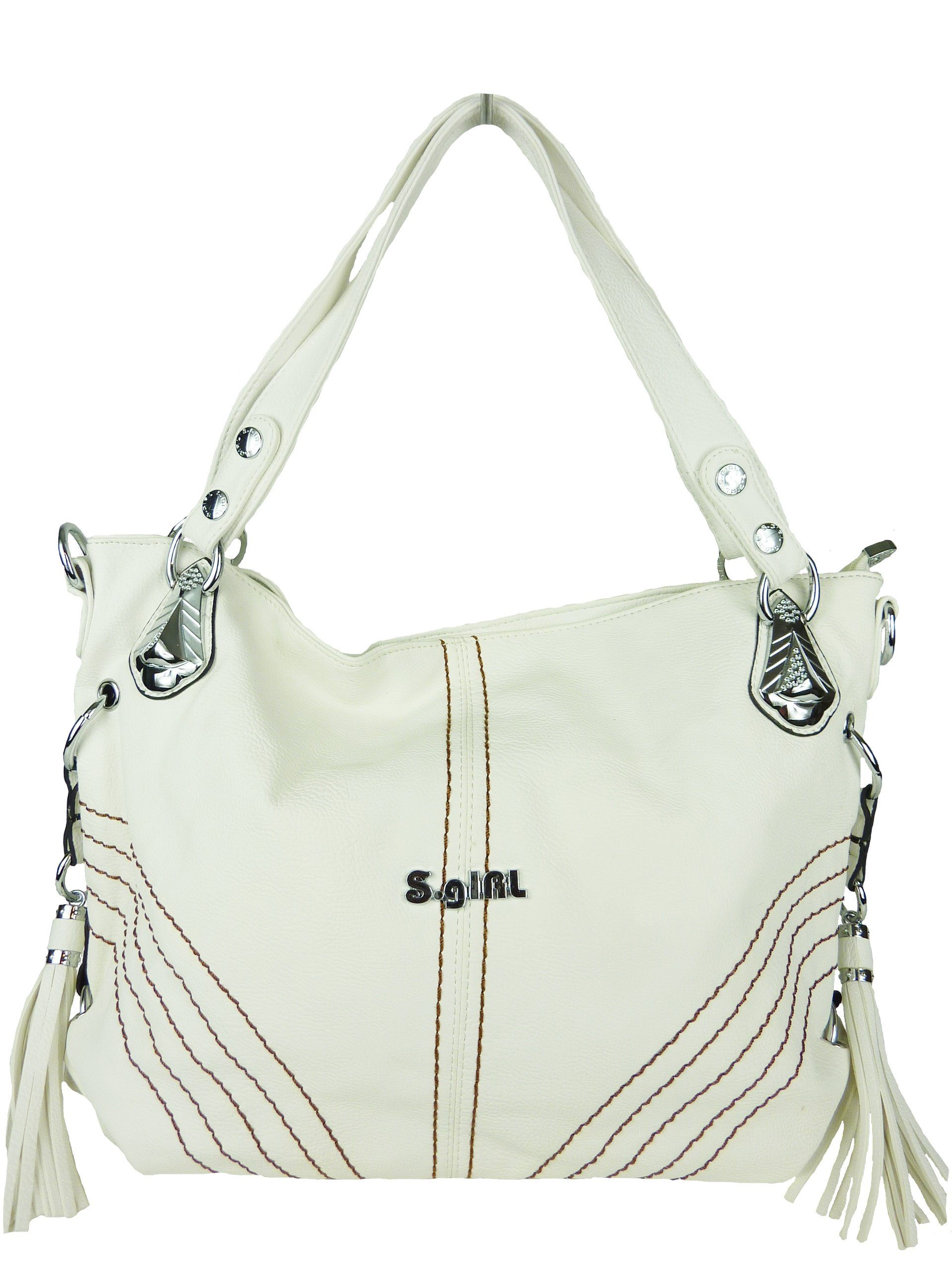 Umhängetasche große Damen Shopper 2199 Schultertasche