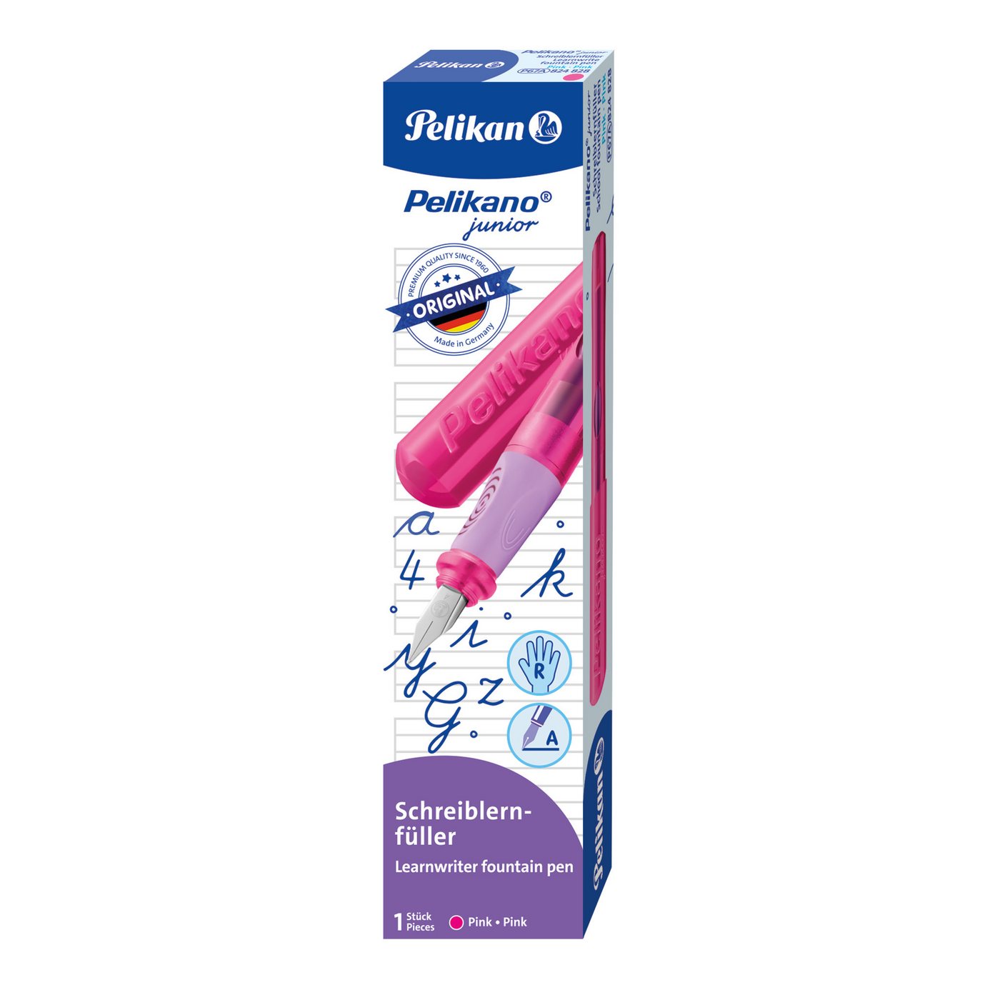Thumbnail - Pelikan Füller Pelikan Pelikano junior P67 Schreiblernfüller für Rechtshänder A Pink
