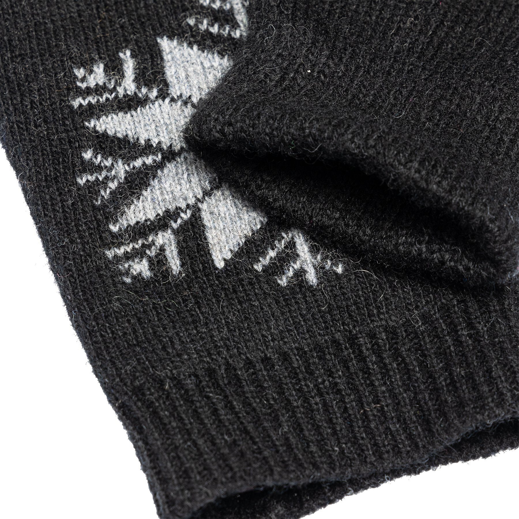 Caspar Strickhandschuhe GLV018 warme Damen Strick Handschuhe mit Eiskristall Dekor