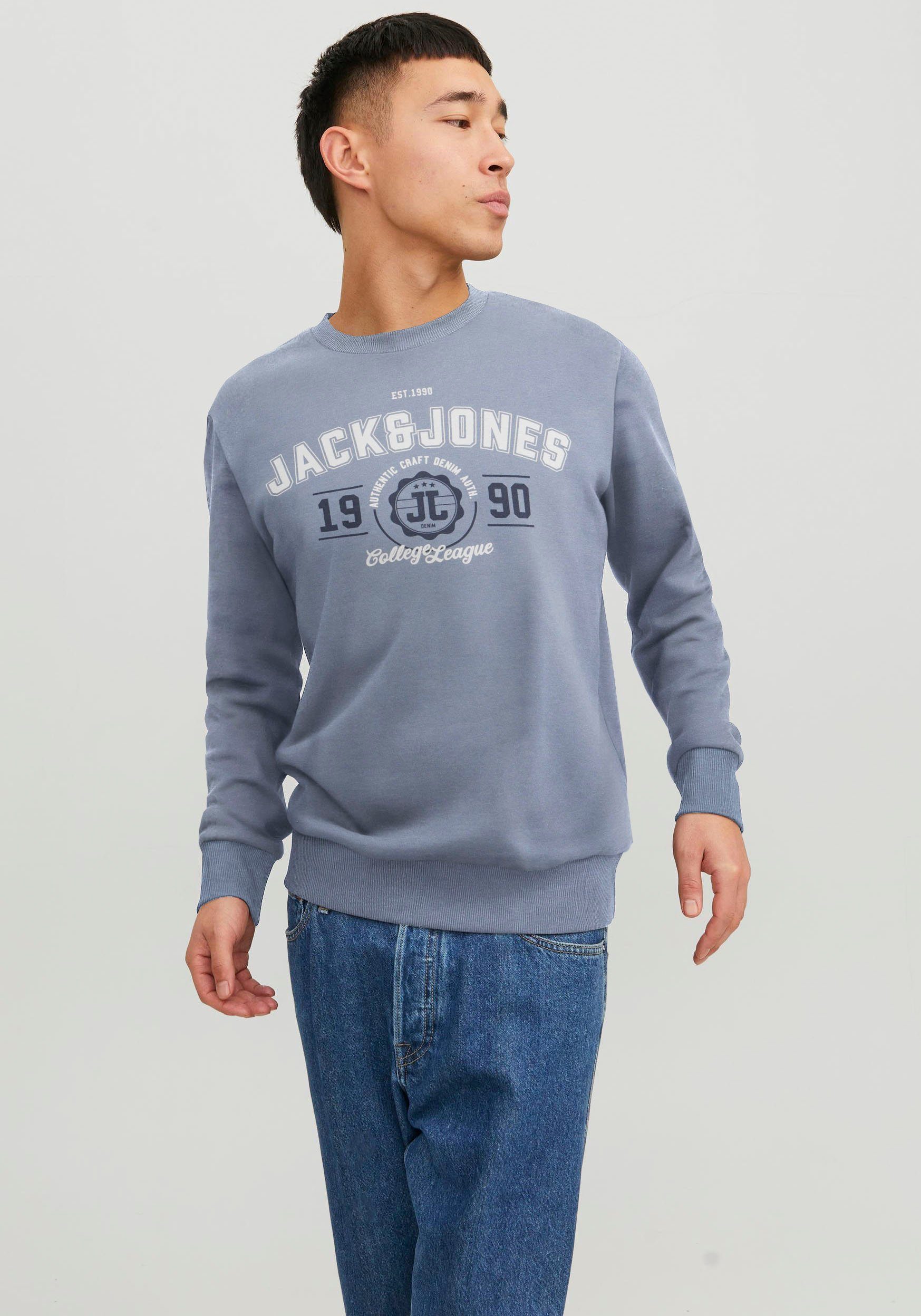 Jack & Jones Sweatshirt JJ JJANDY SWEAT CREW NECK flint/stone