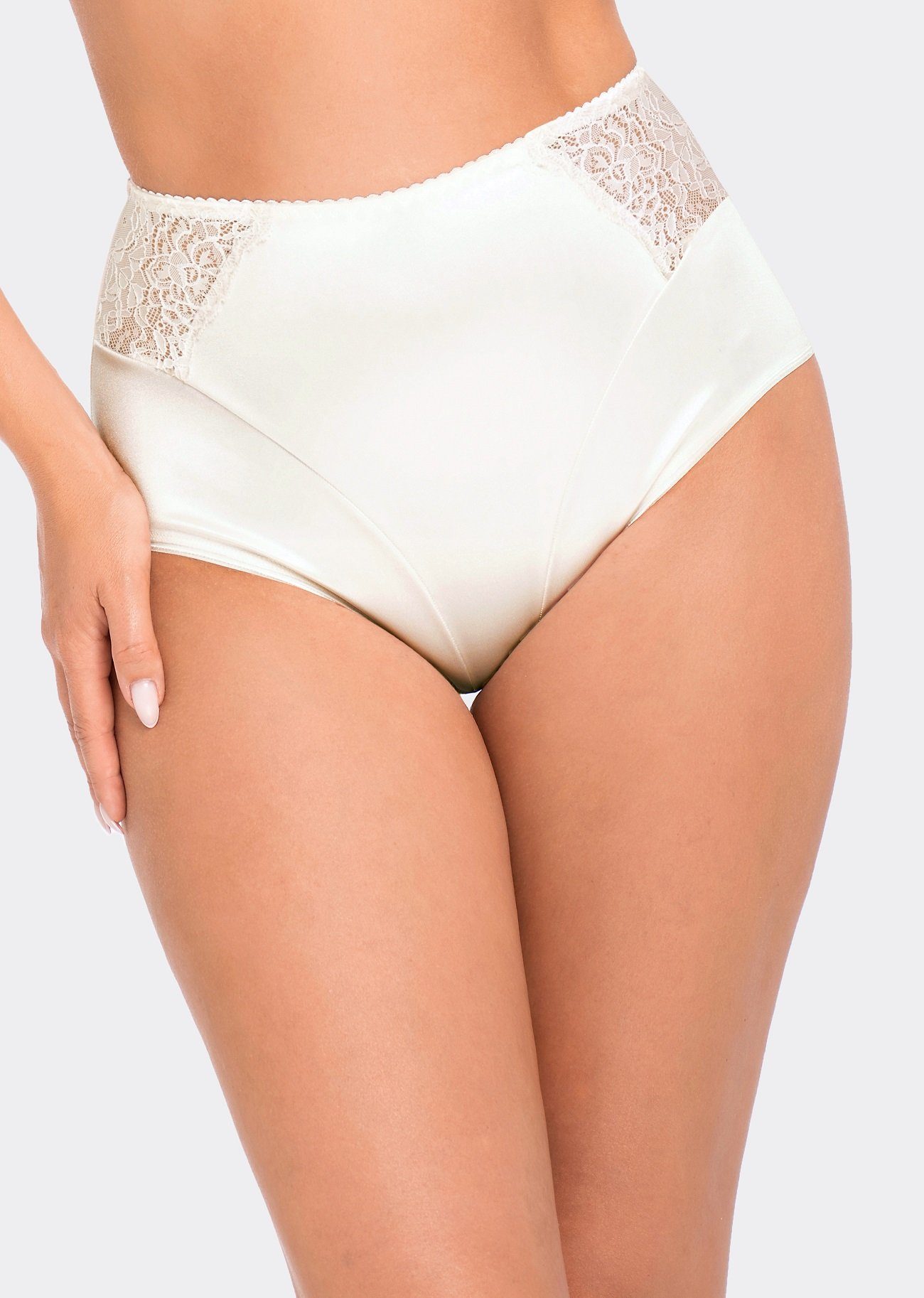 ecru Schnitt, mit Miederslip höherem Babell Shapewear Bauchweg-Effekt formender Slip