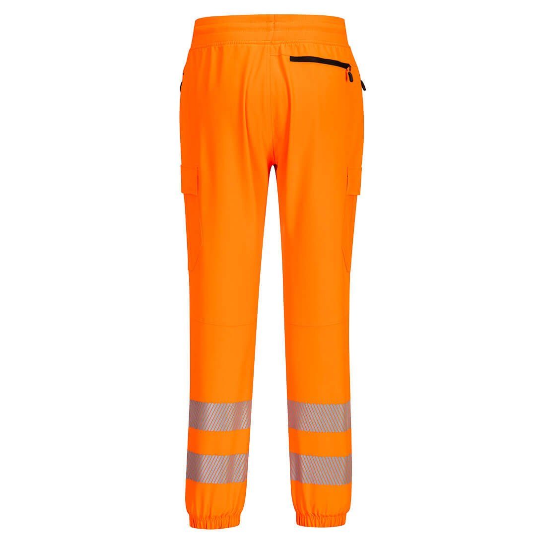 Arbeitsbundhose Orange/Schwarz Portwest KX3 Warnschutz-Klasse 2 Arbeitsbundhose Flexi-Jogger