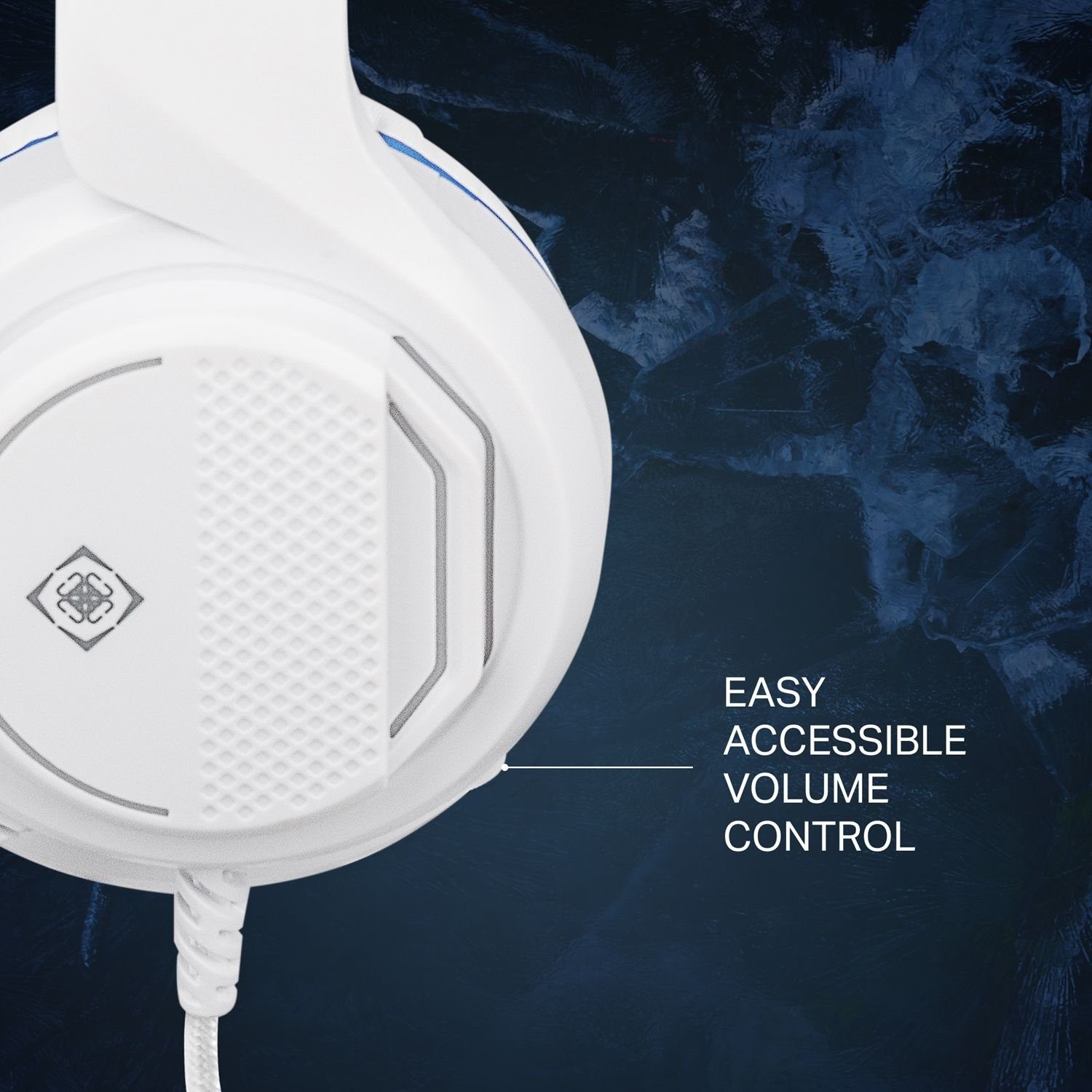 Kopfhörer für Gaming PS5 Mikrofon, Headset DELTACO Herstellergarantie) (außenstehendes inkl. Headset 5 weiß Stereo Jahre