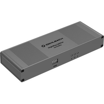 Oehlbach HDMI-Splitter HighWay Splitter 4K Signal-Verteiler für HDMI®, 24kt vergoldete Kontakte